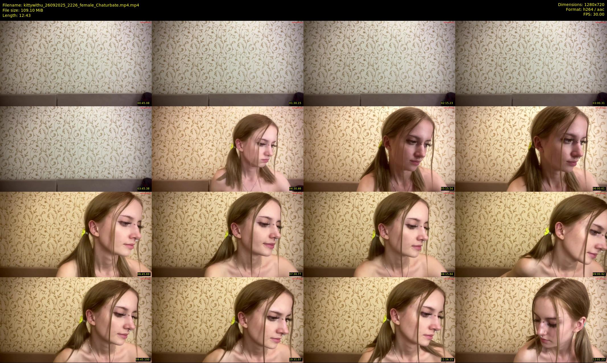 kittywithu — 13 minute Chaturbate female cam show recording, 720p, Sep 26, 2025