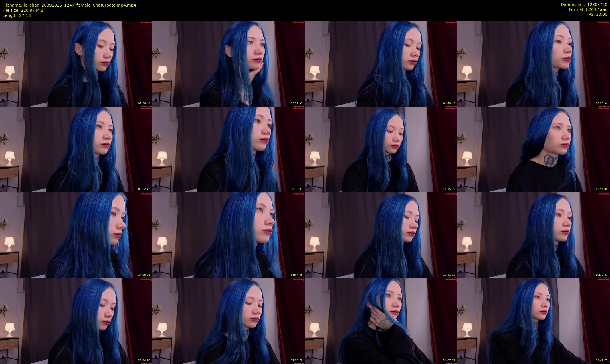 le_chan — 28 minute Chaturbate female cam show recording, 720p, Sep 26, 2025