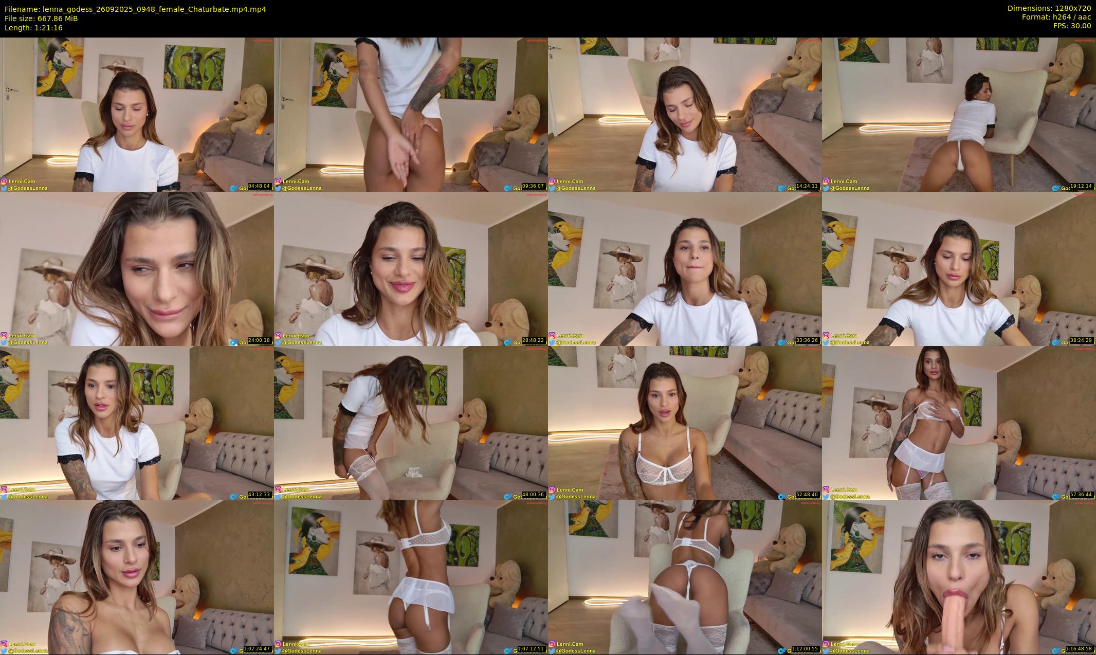 lenna_godess — 82 minute Chaturbate female cam show recording, 720p, Sep 26, 2025