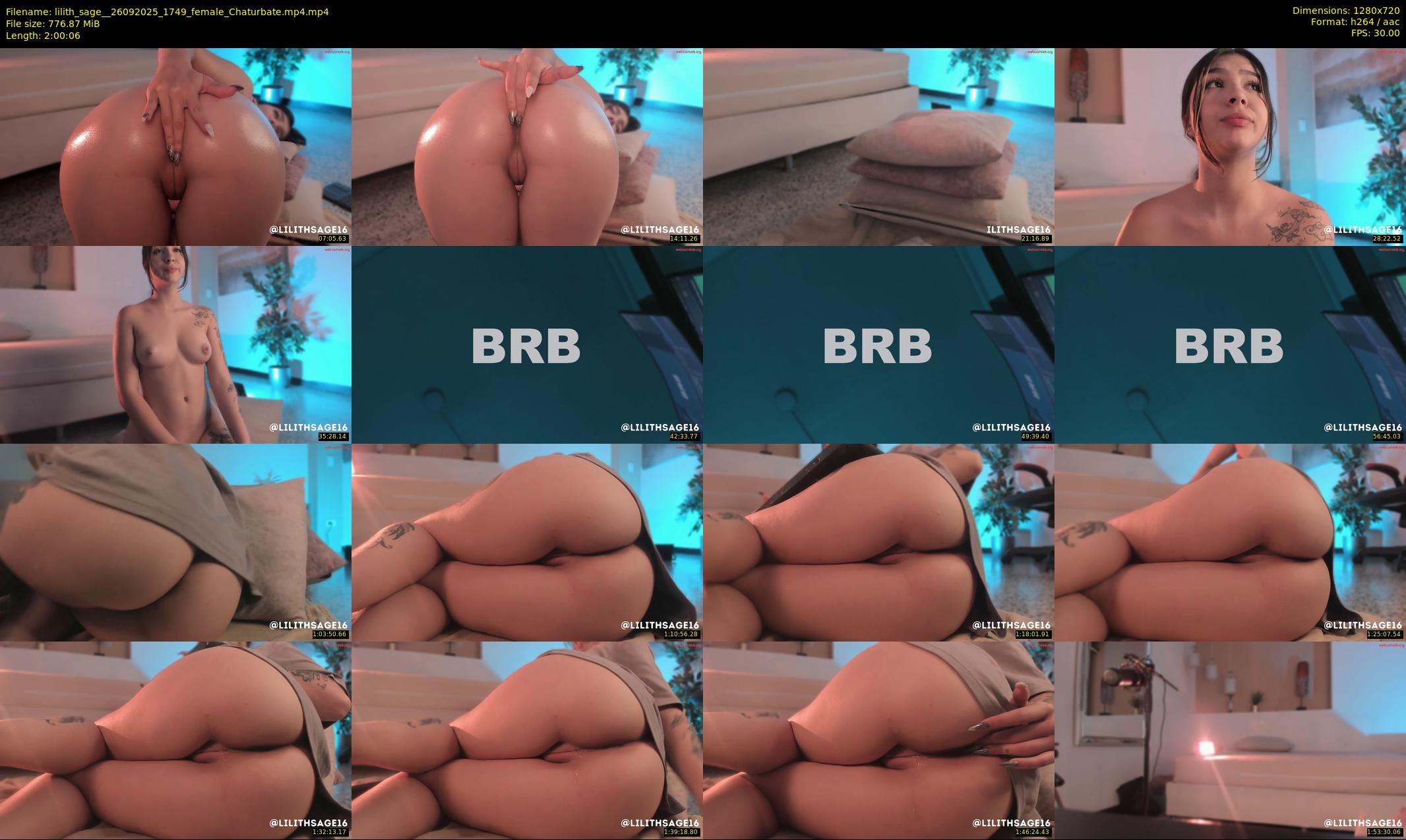 lilith_sage_ — 121 minute Chaturbate female cam show recording, 720p, Sep 26, 2025