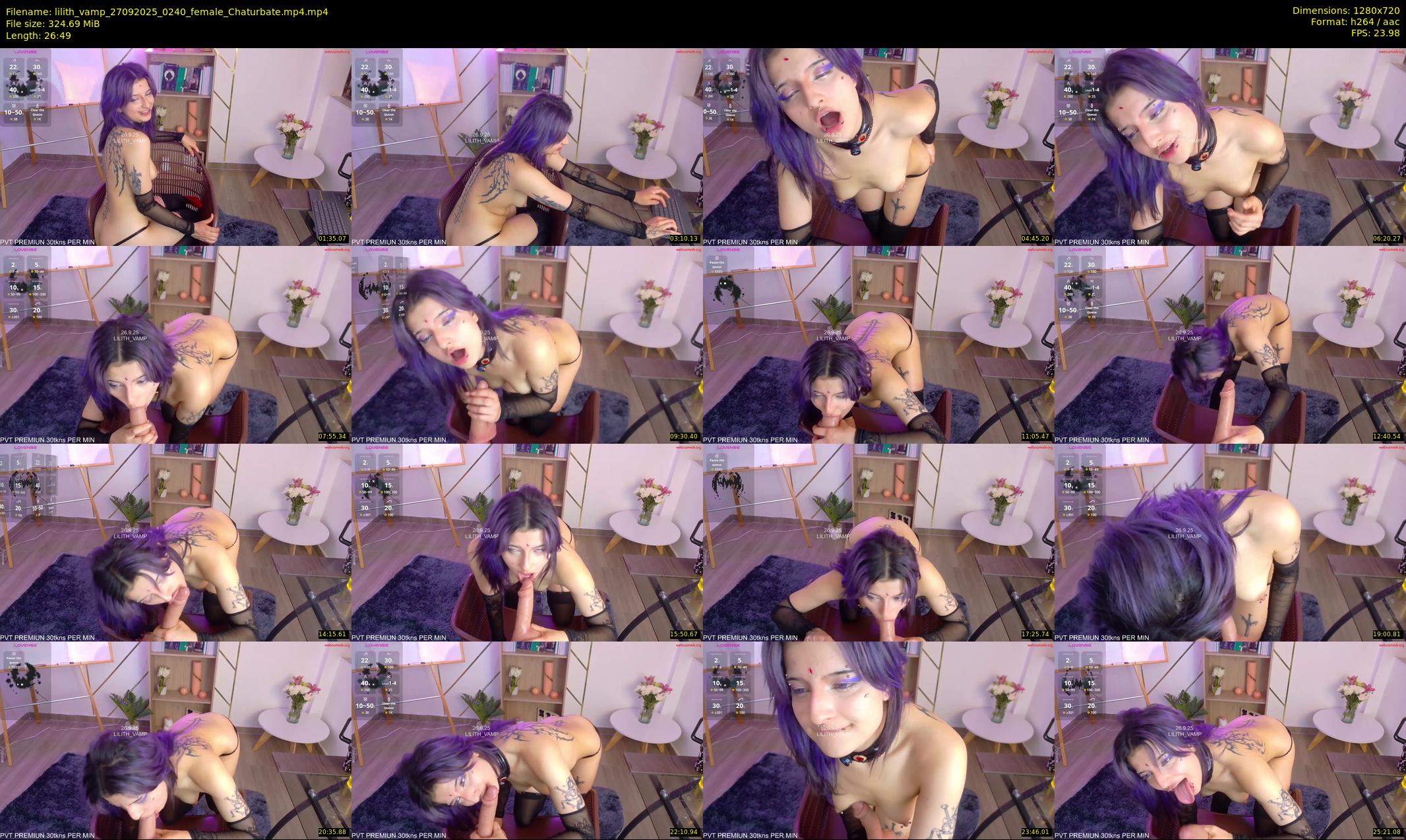 lilith_vamp — 27 minute Chaturbate female cam show recording, 720p, Sep 27, 2025