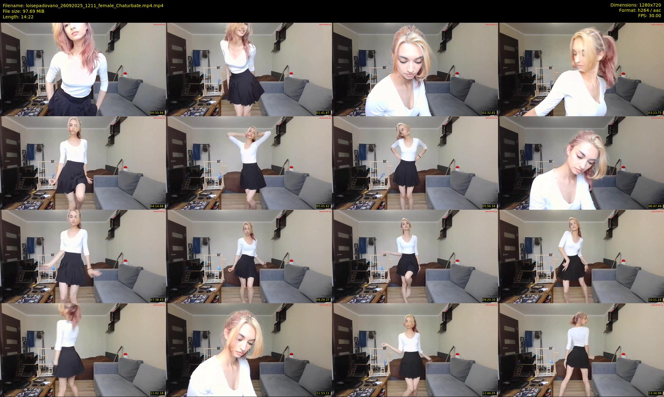 loisepadovano — 15 minute Chaturbate female cam show recording, 720p, Sep 26, 2025