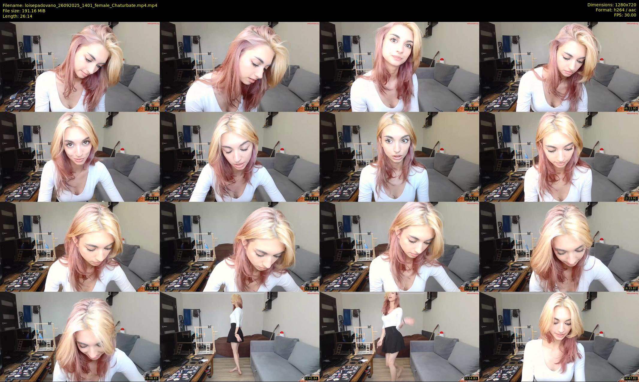loisepadovano — 27 minute Chaturbate female cam show recording, 720p, Sep 26, 2025