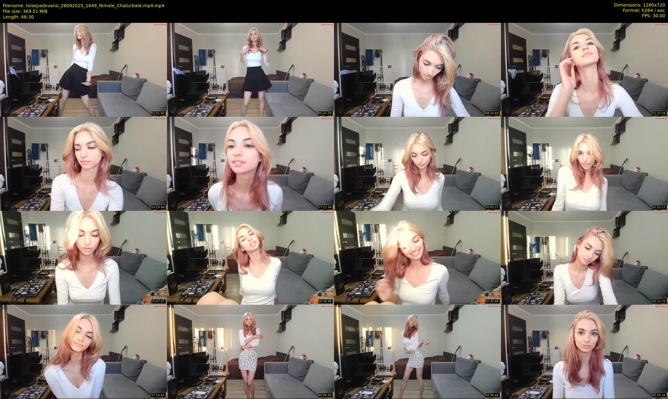 loisepadovano — 49 minute Chaturbate female cam show recording, 720p, Sep 26, 2025