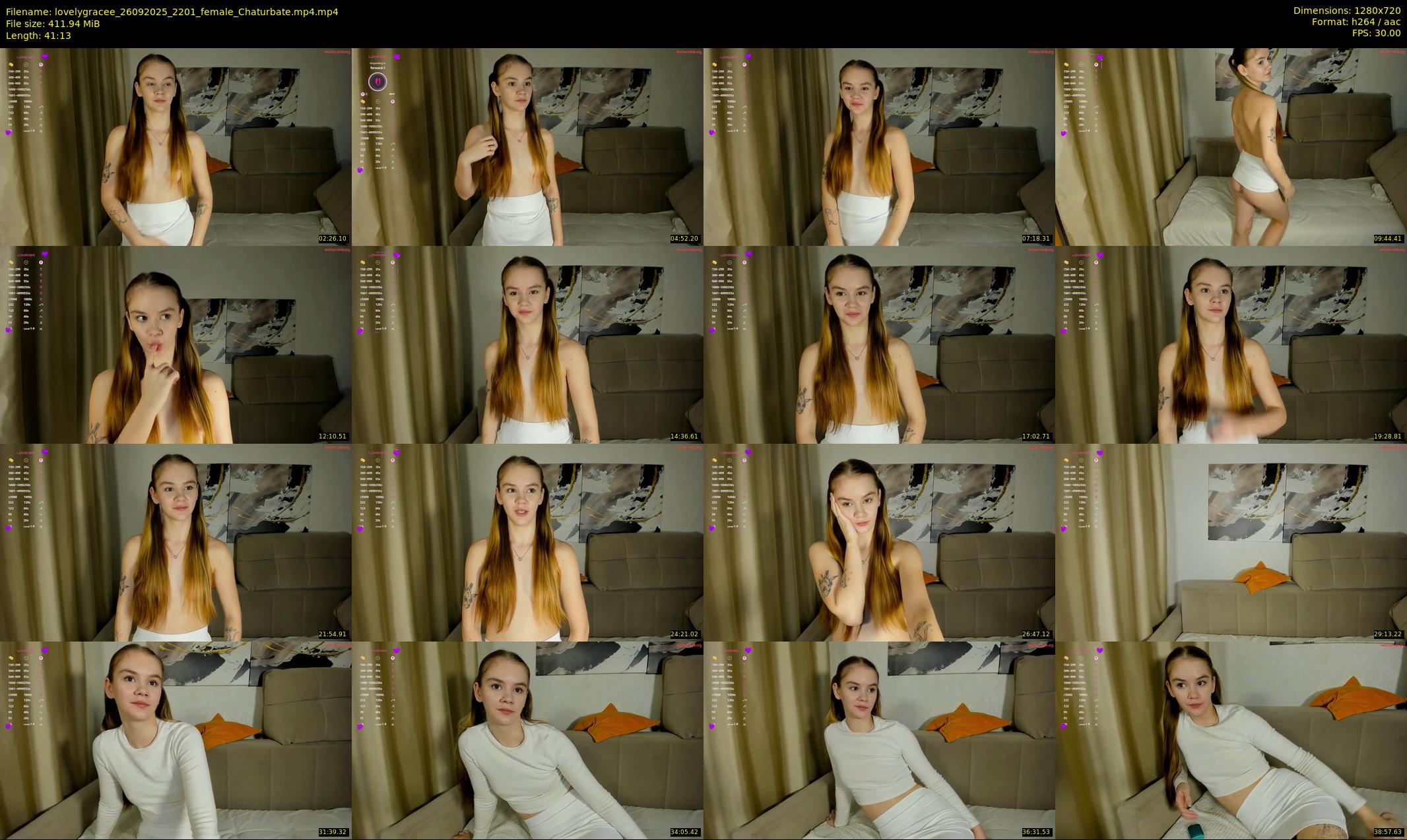lovelygracee — 42 minute Chaturbate female cam show recording, 720p, Sep 26, 2025