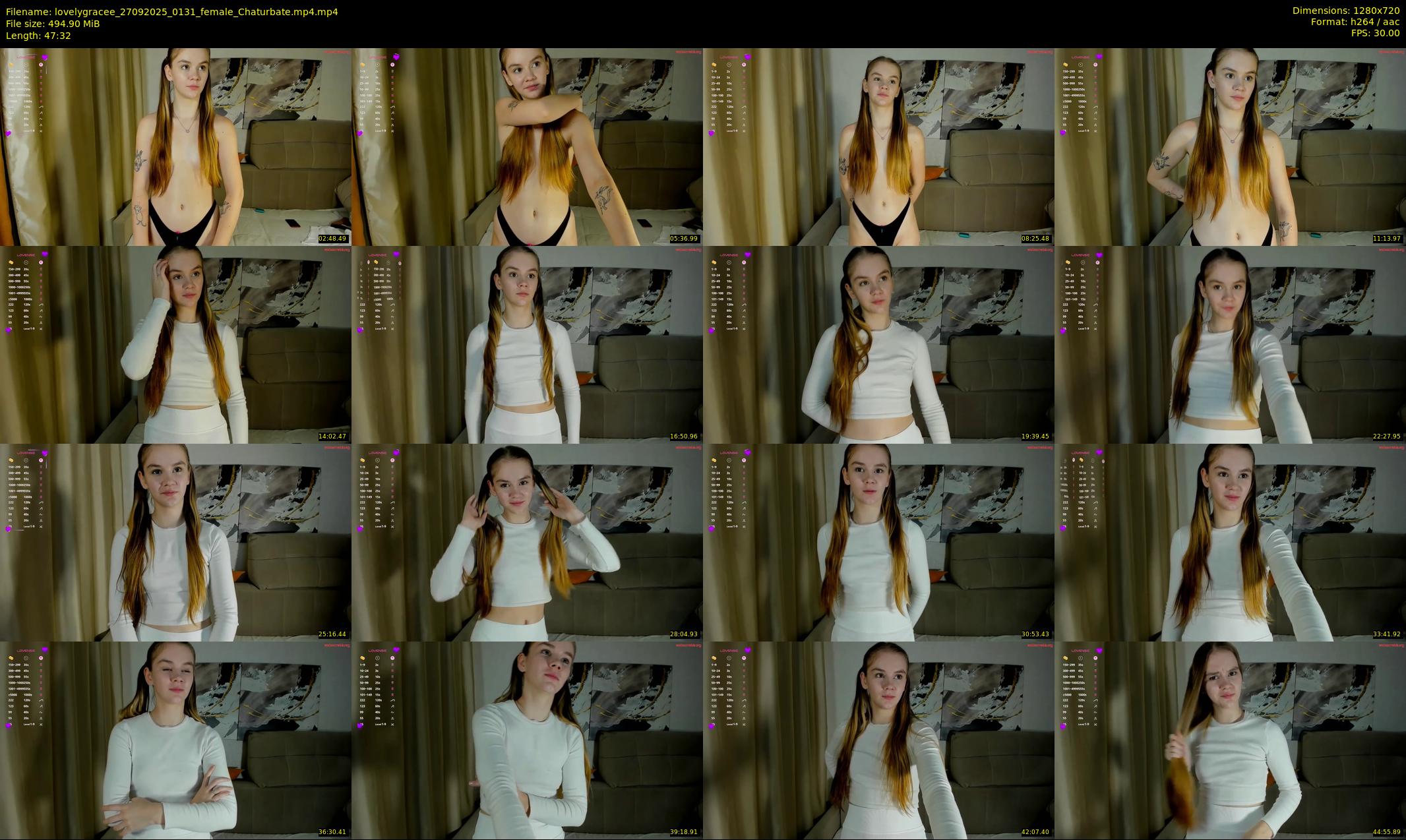 lovelygracee — 48 minute Chaturbate female cam show recording, 720p, Sep 27, 2025