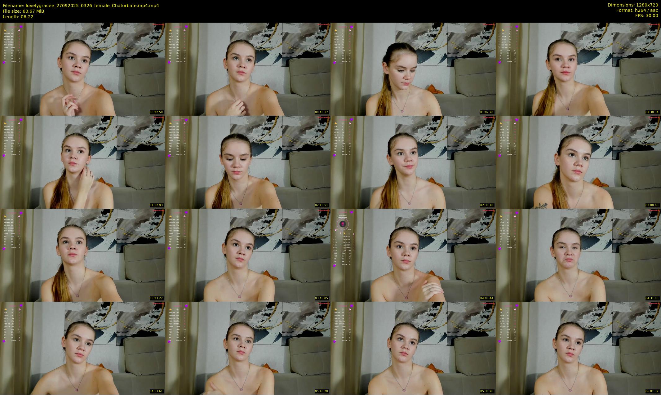 lovelygracee — 7 minute Chaturbate female cam show recording, 720p, Sep 27, 2025