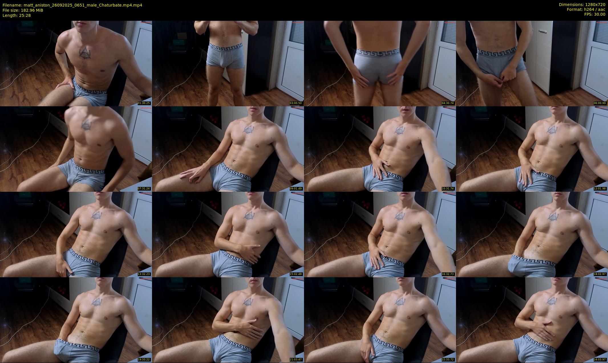 matt_aniston — 26 minute Chaturbate male cam show recording, 720p, Sep 26, 2025