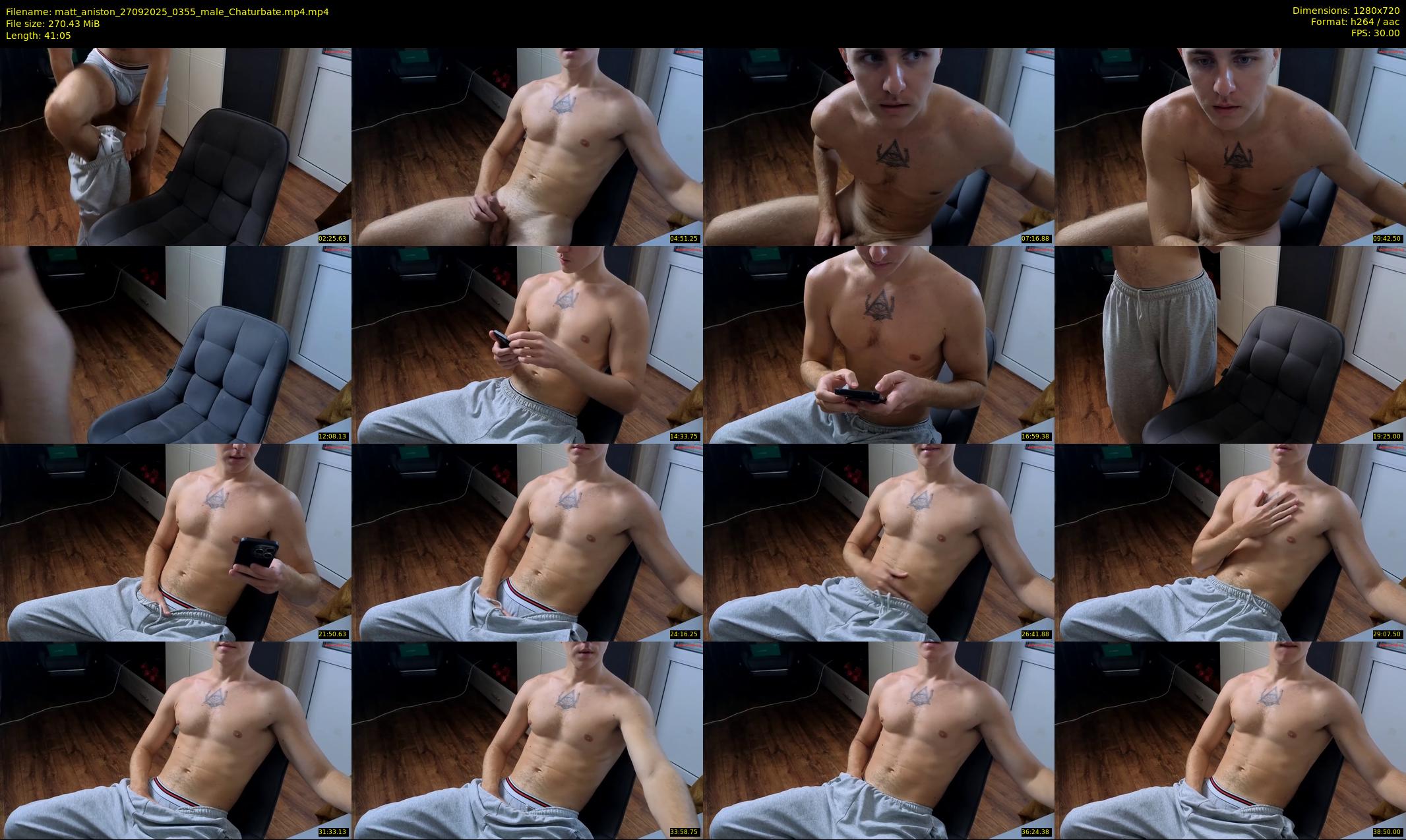 matt_aniston — 42 minute Chaturbate male cam show recording, 720p, Sep 27, 2025