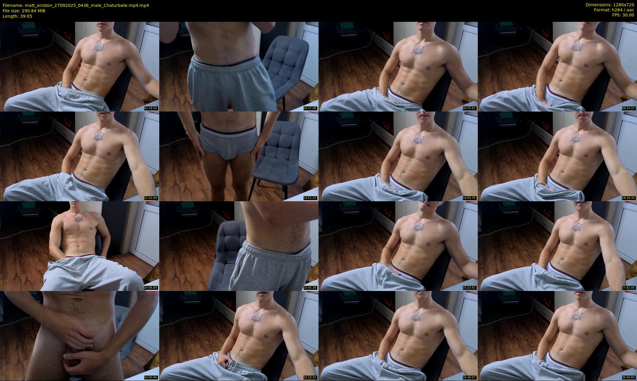 matt_aniston — 40 minute Chaturbate male cam show recording, 720p, Sep 27, 2025
