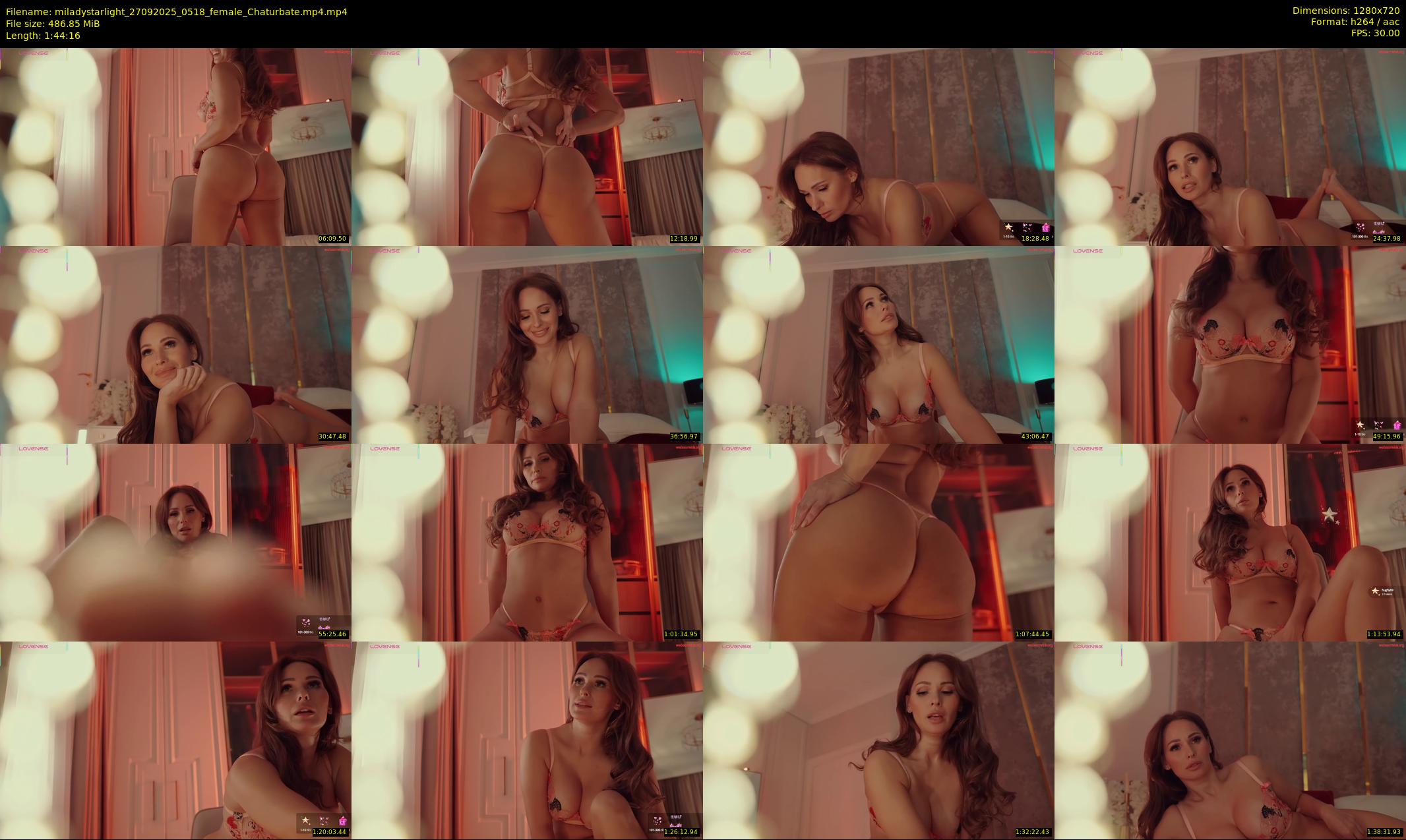miladystarlight — 105 minute Chaturbate female cam show recording, 720p, Sep 27, 2025