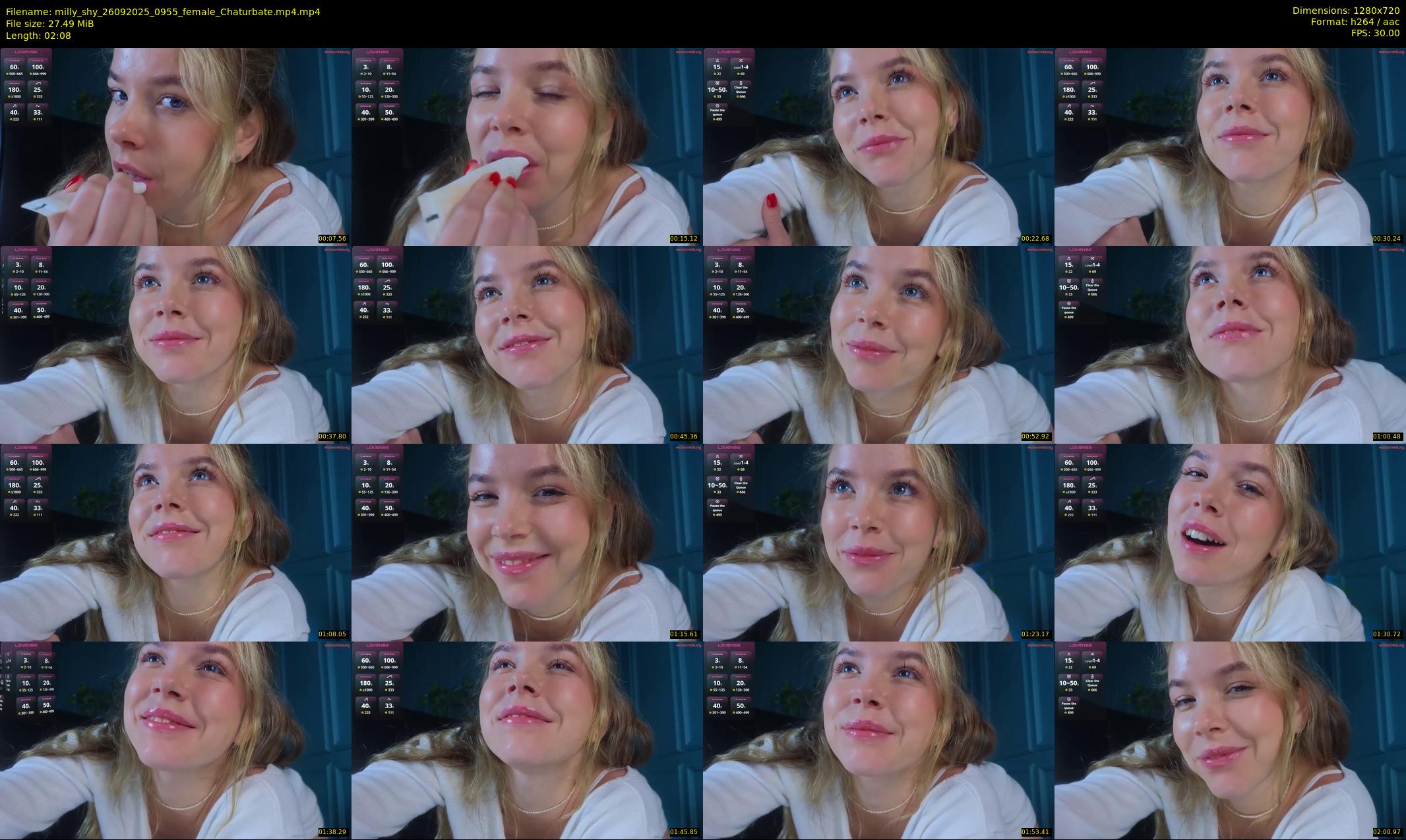 milly_shy — 3 minute Chaturbate female cam show recording, 720p, Sep 26, 2025