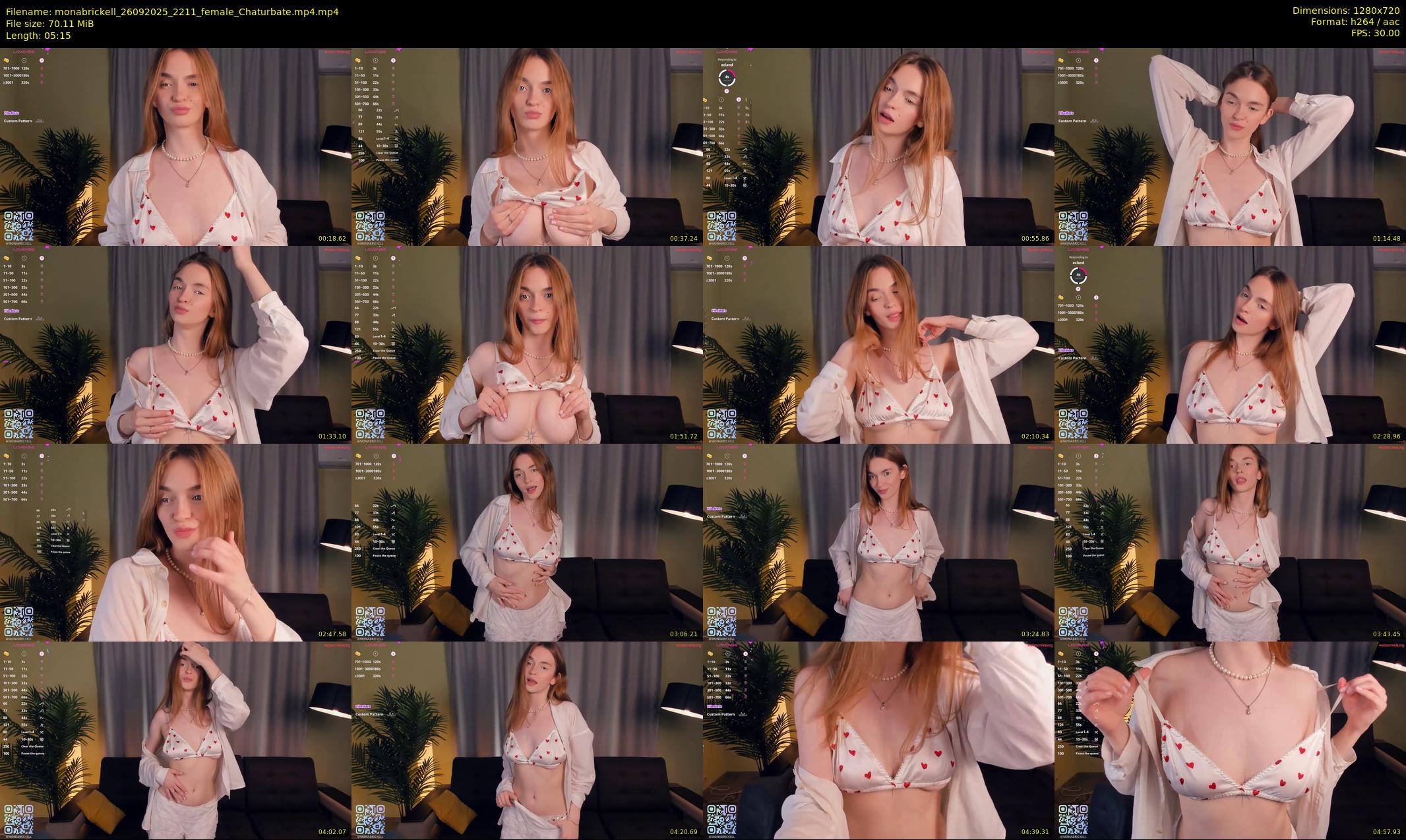 monabrickell — 6 minute Chaturbate female cam show recording, 720p, Sep 26, 2025