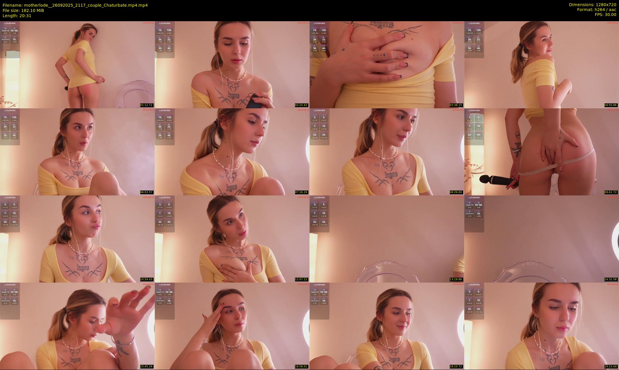 motherlode_ — 21 minute Chaturbate female cam show recording, 720p, Sep 26, 2025