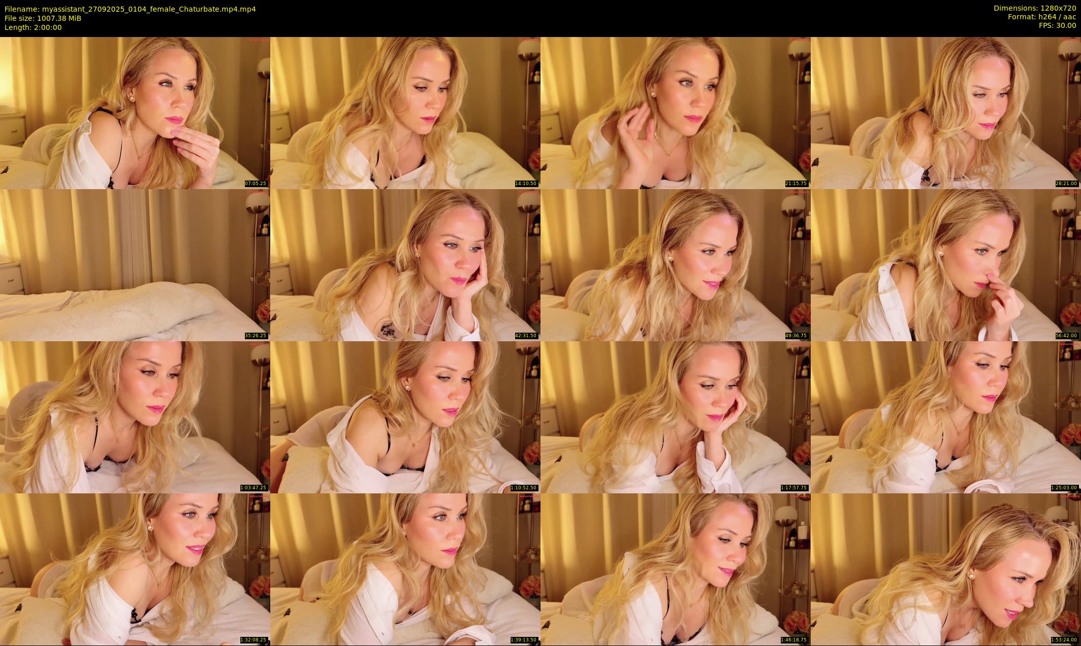 myassistant — 120 minute Chaturbate female cam show recording, 720p, Sep 27, 2025