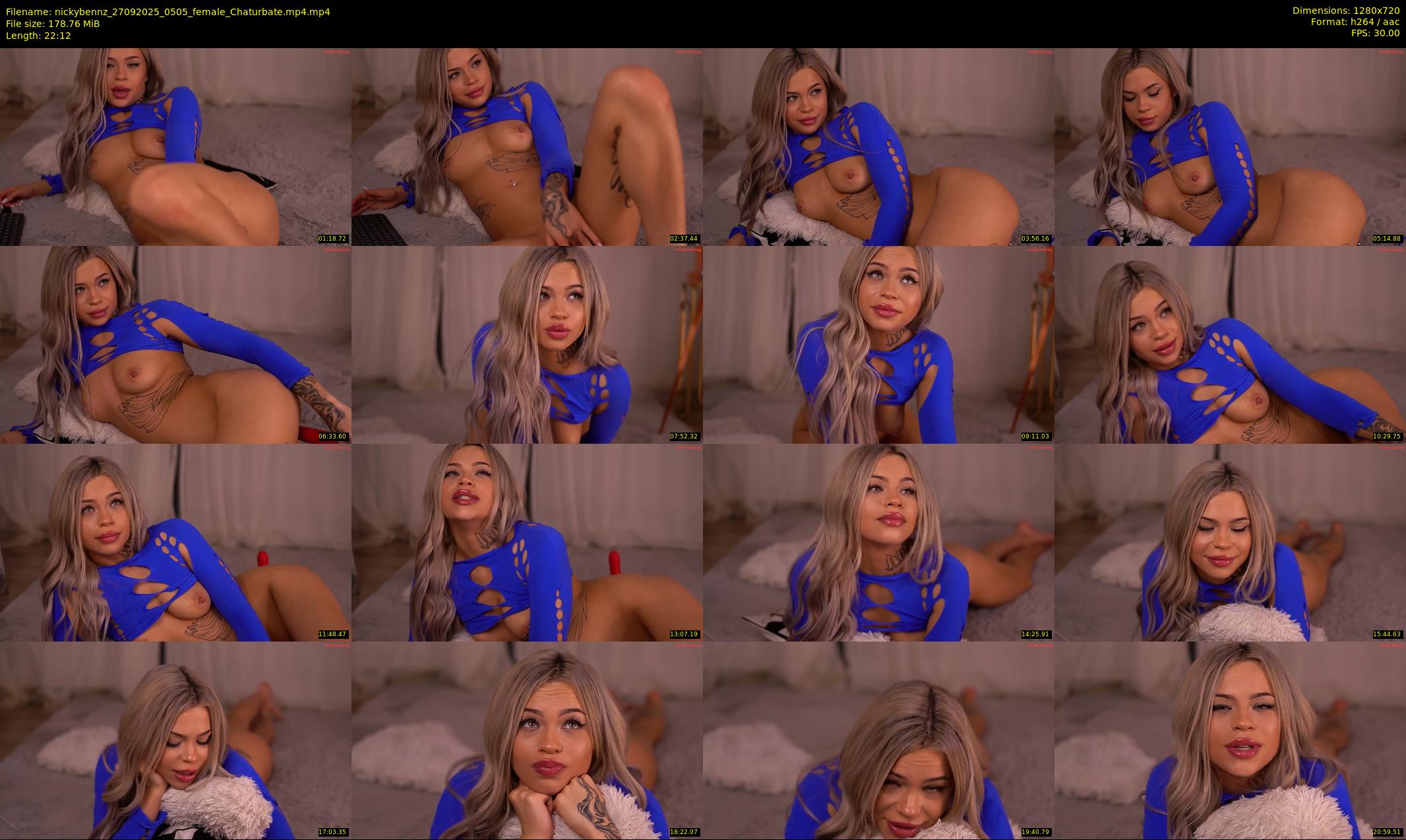 nickybennz — 23 minute Chaturbate female cam show recording, 720p, Sep 27, 2025