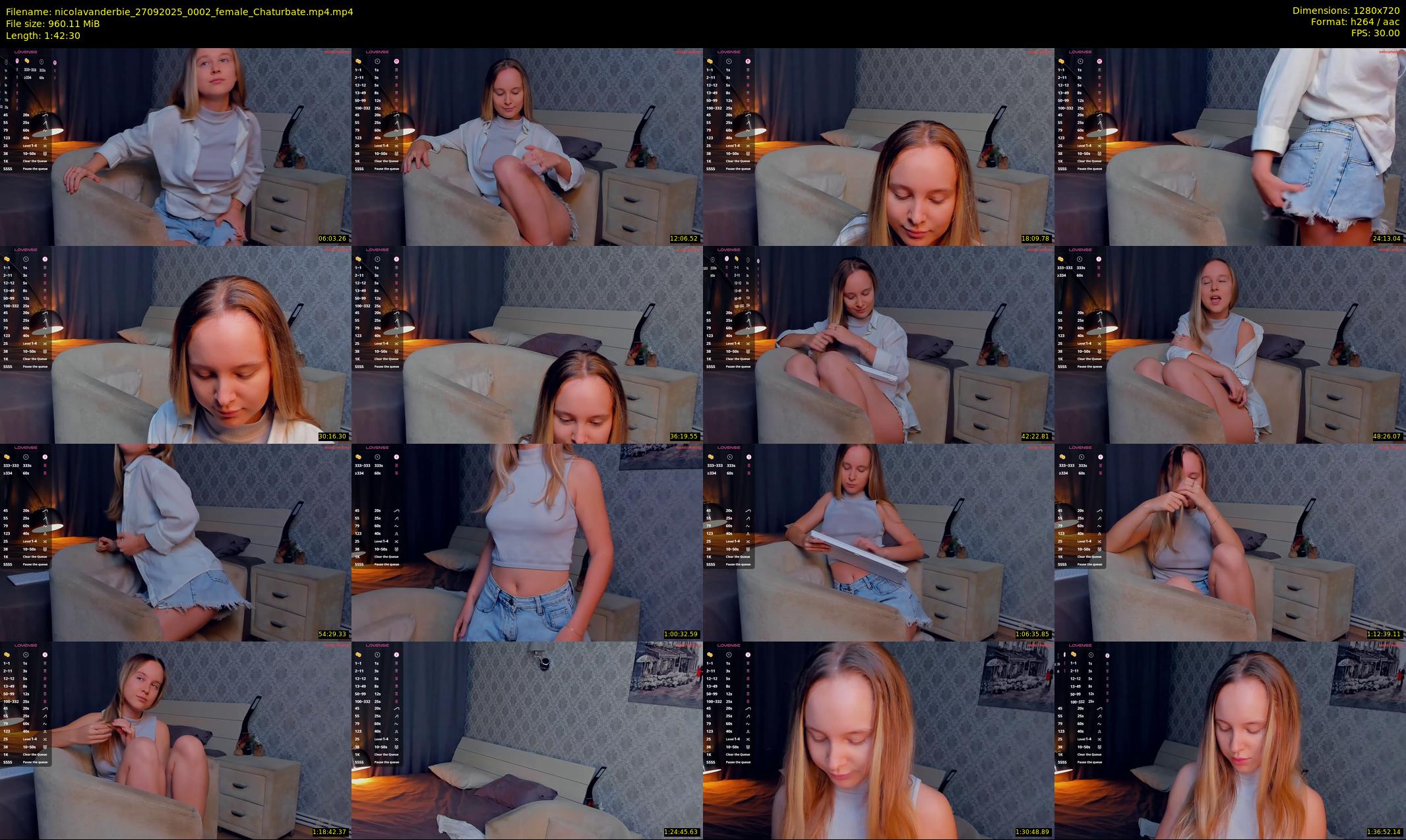 nicolavanderbie — 103 minute Chaturbate female cam show recording, 720p, Sep 27, 2025