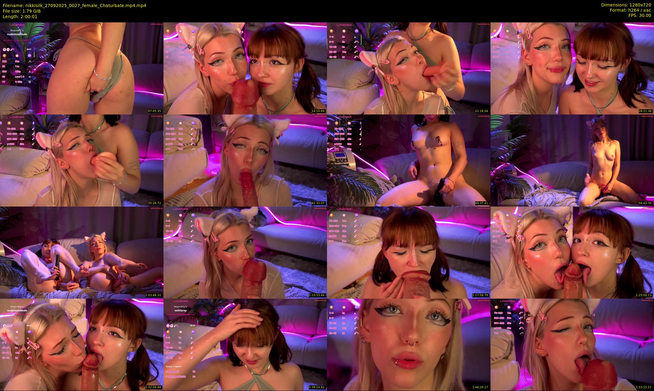 nikkisilk — 121 minute Chaturbate female cam show recording, 720p, Sep 27, 2025