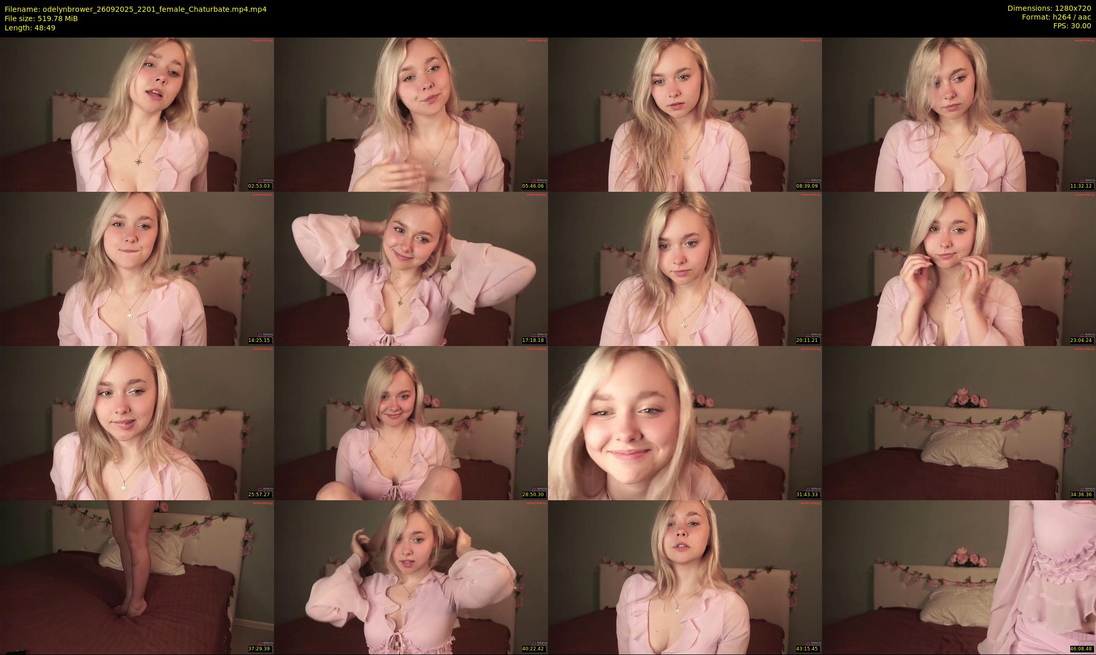 odelynbrower — 49 minute Chaturbate female cam show recording, 720p, Sep 26, 2025