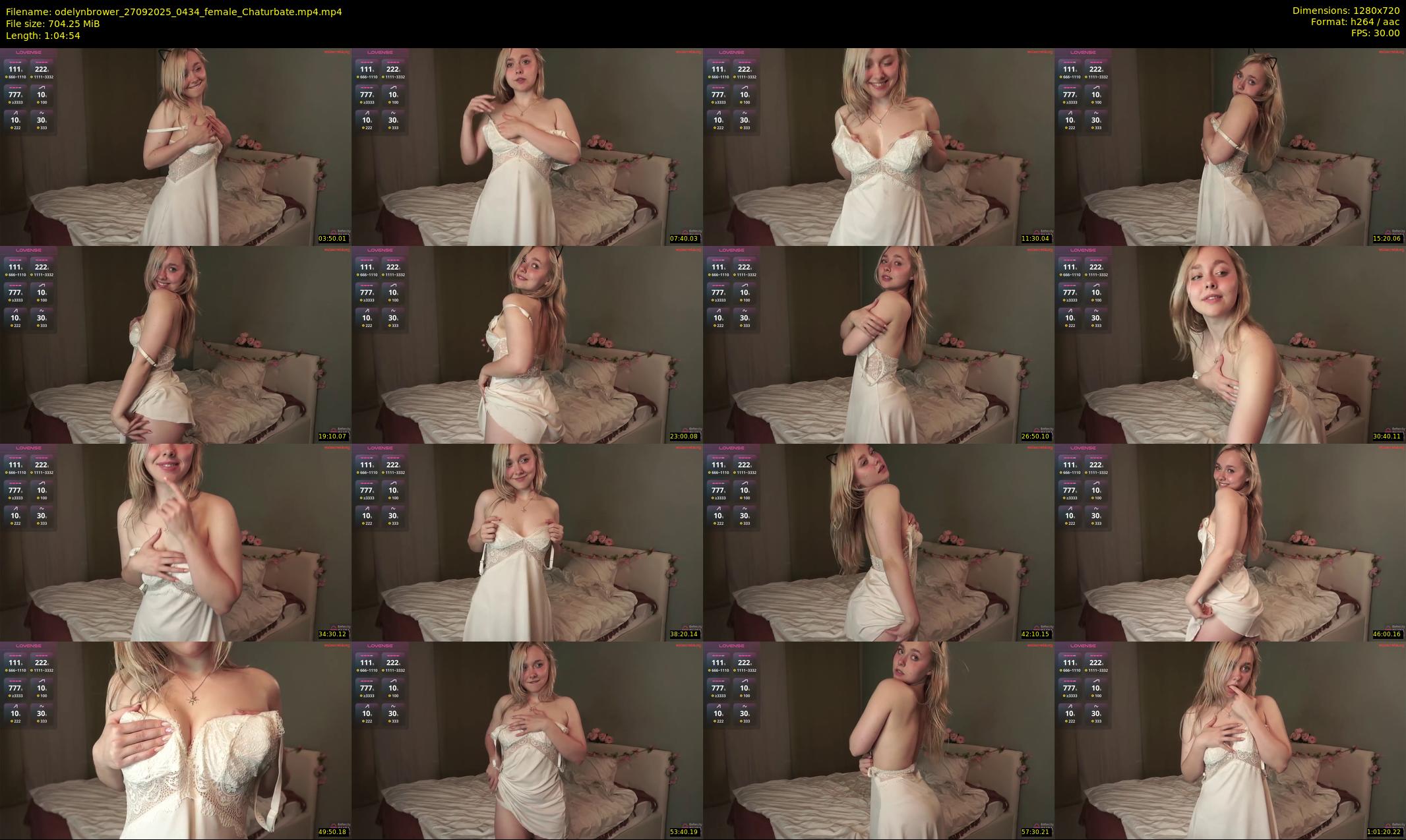 odelynbrower — 65 minute Chaturbate female cam show recording, 720p, Sep 27, 2025