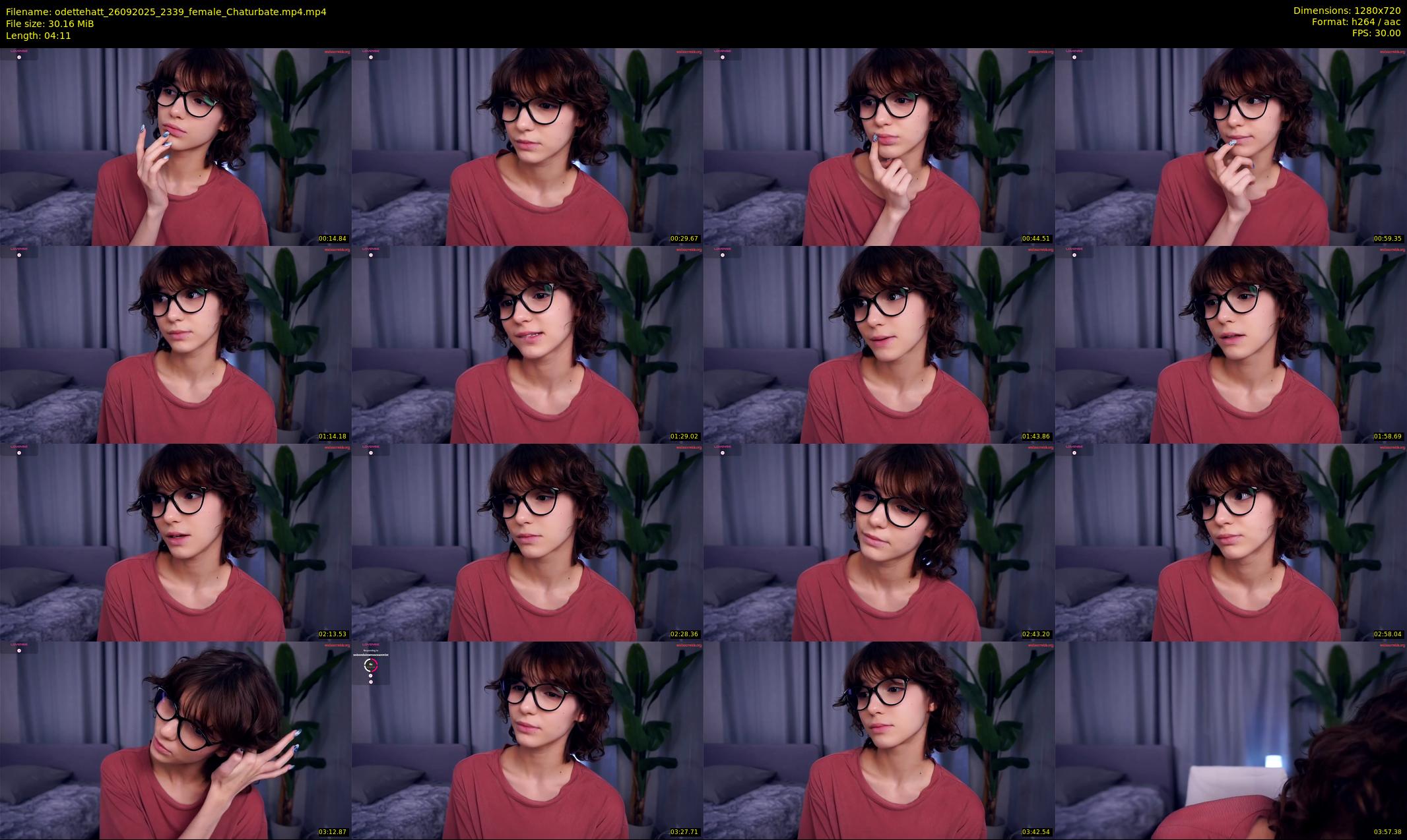 odettehatt — 5 minute Chaturbate female cam show recording, 720p, Sep 26, 2025