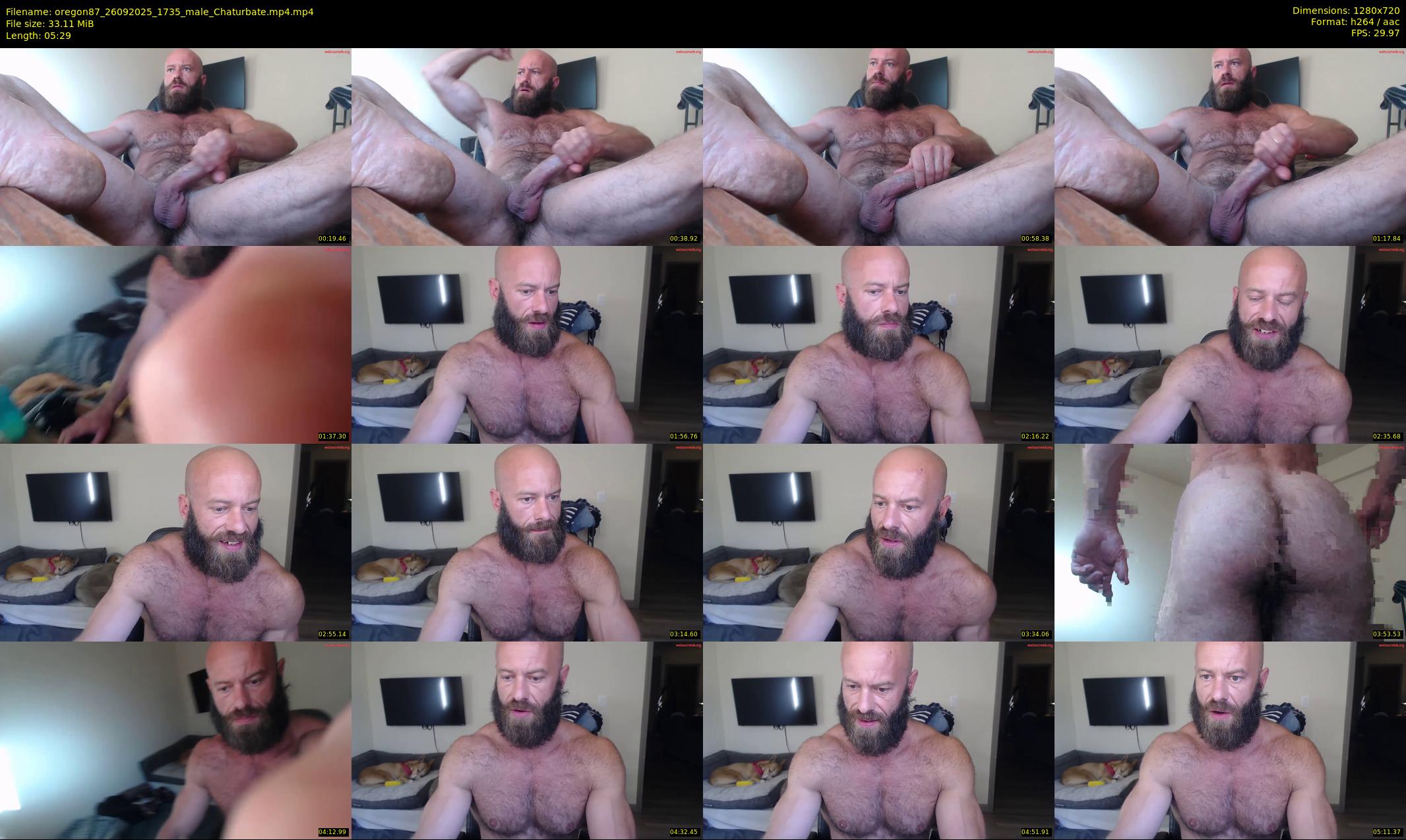 oregon87 — 6 minute Chaturbate male cam show recording, 720p, Sep 26, 2025