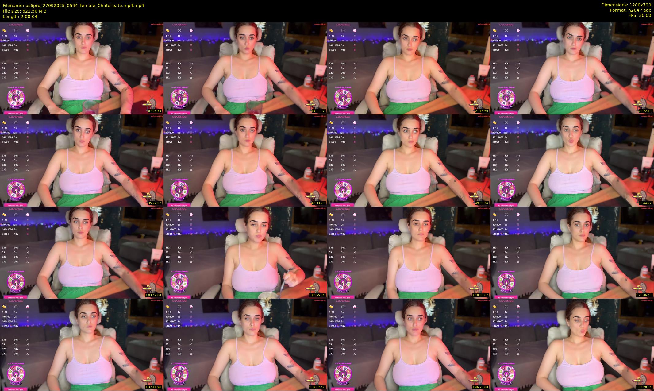 ps6pro — 121 minute Chaturbate female cam show recording, 720p, Sep 27, 2025
