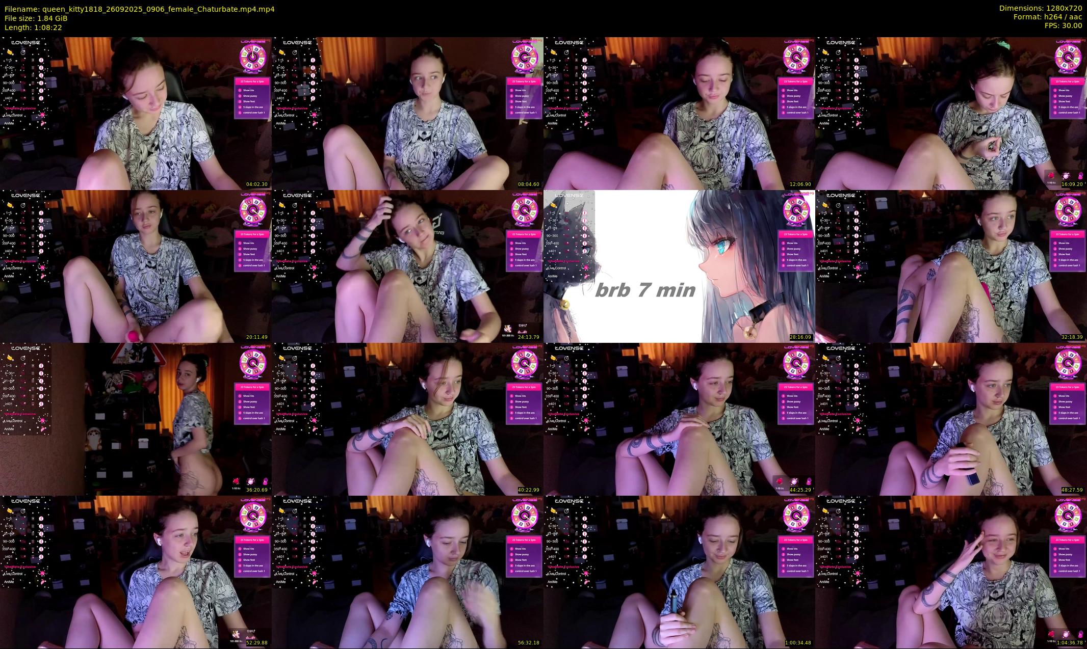 queen_kitty1818 — 69 minute Chaturbate female cam show recording, 720p, Sep 26, 2025