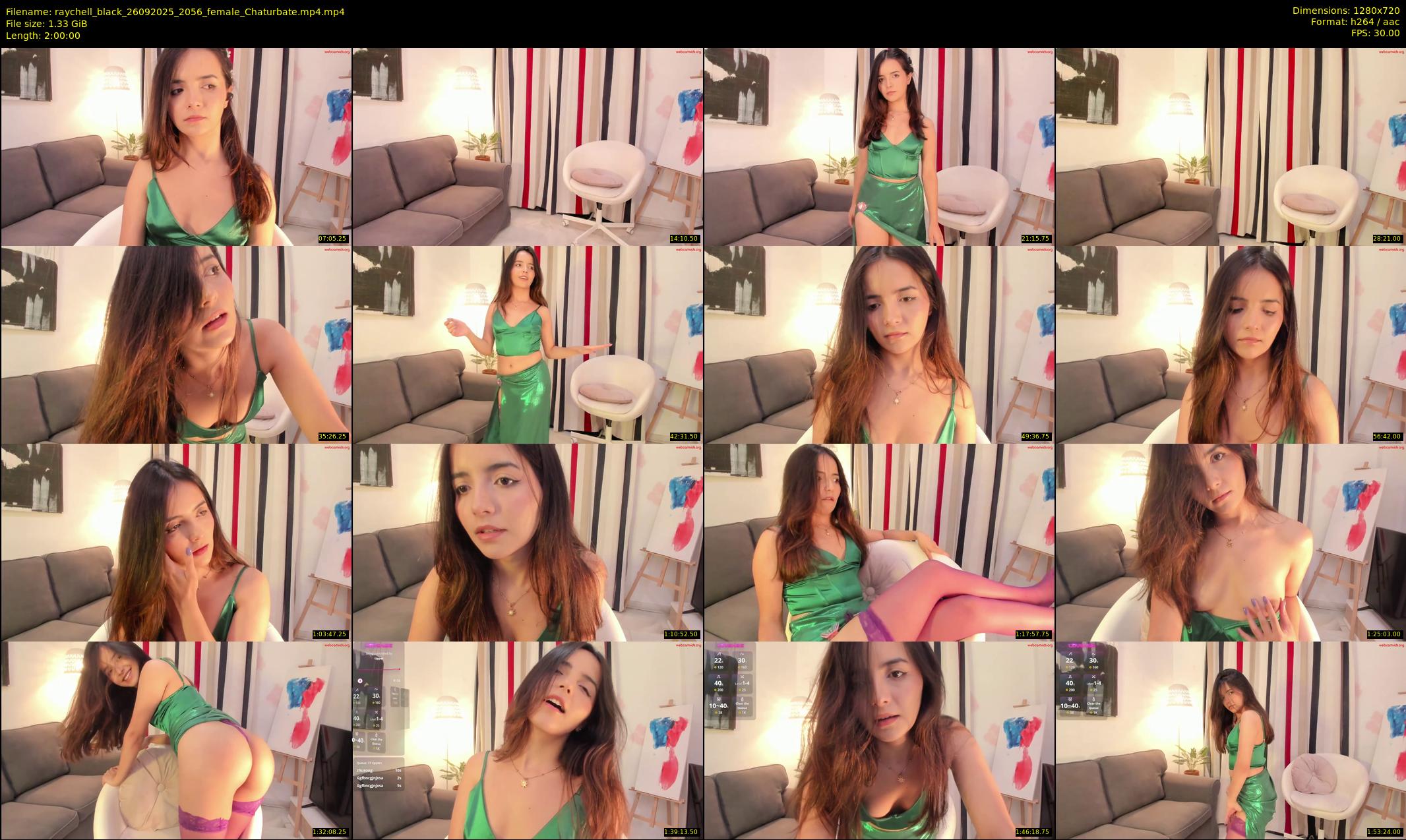 raychell_black — 120 minute Chaturbate female cam show recording, 720p, Sep 26, 2025