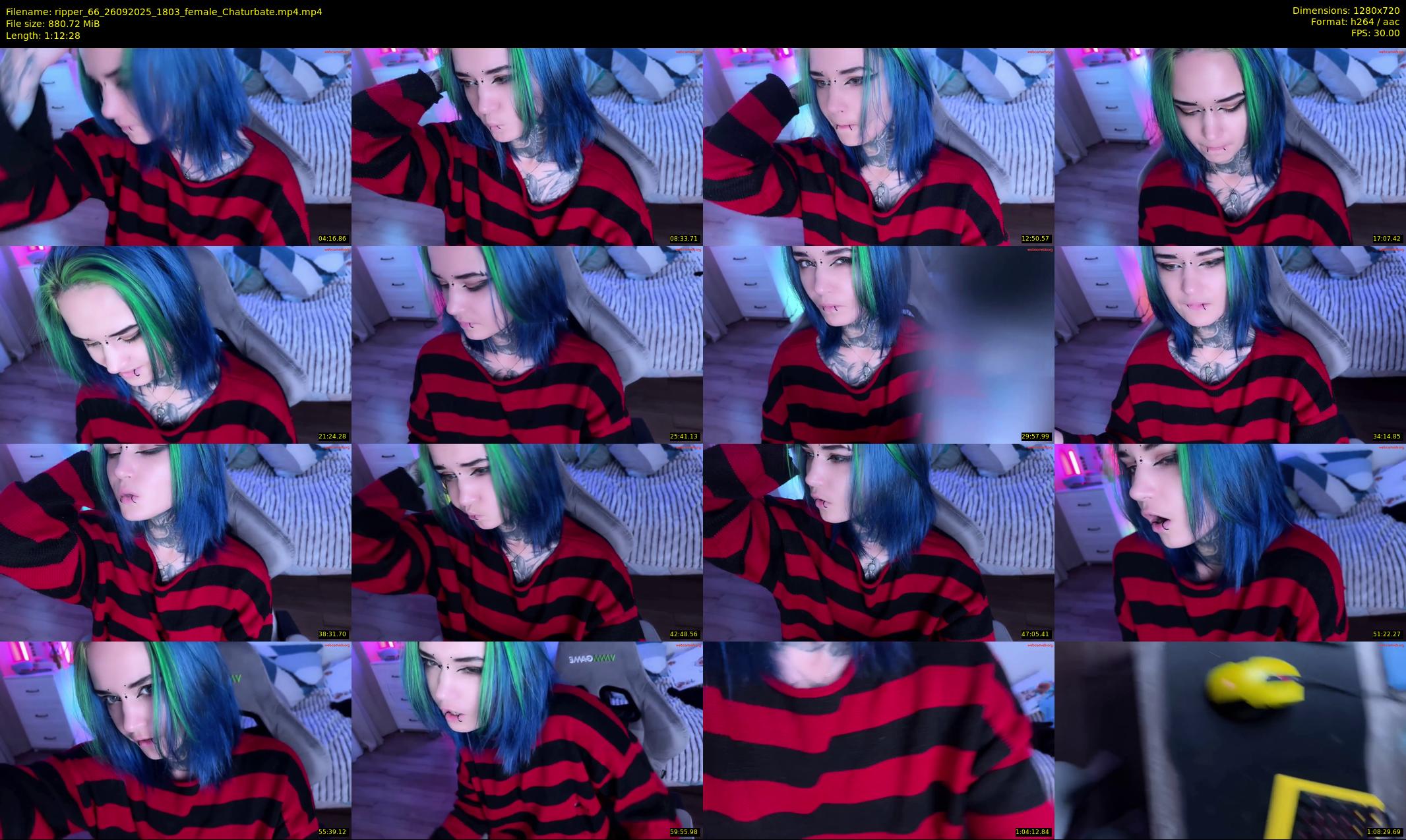 ripper_66 — 73 minute Chaturbate female cam show recording, 720p, Sep 26, 2025