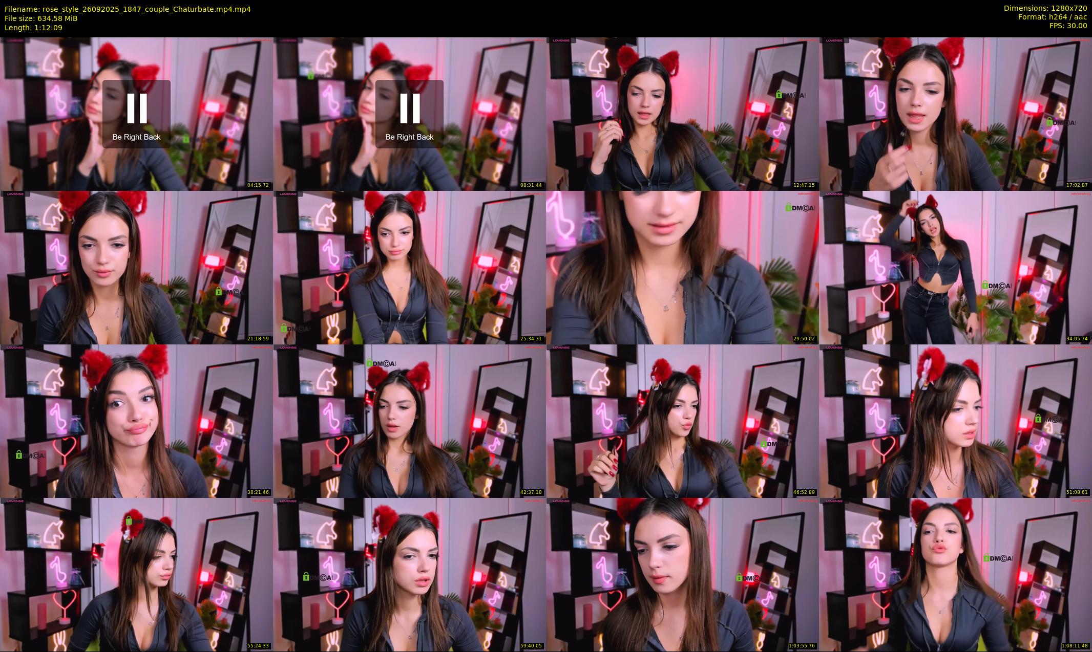 rose_style — 73 minute Chaturbate couple cam show recording, 720p, Sep 26, 2025