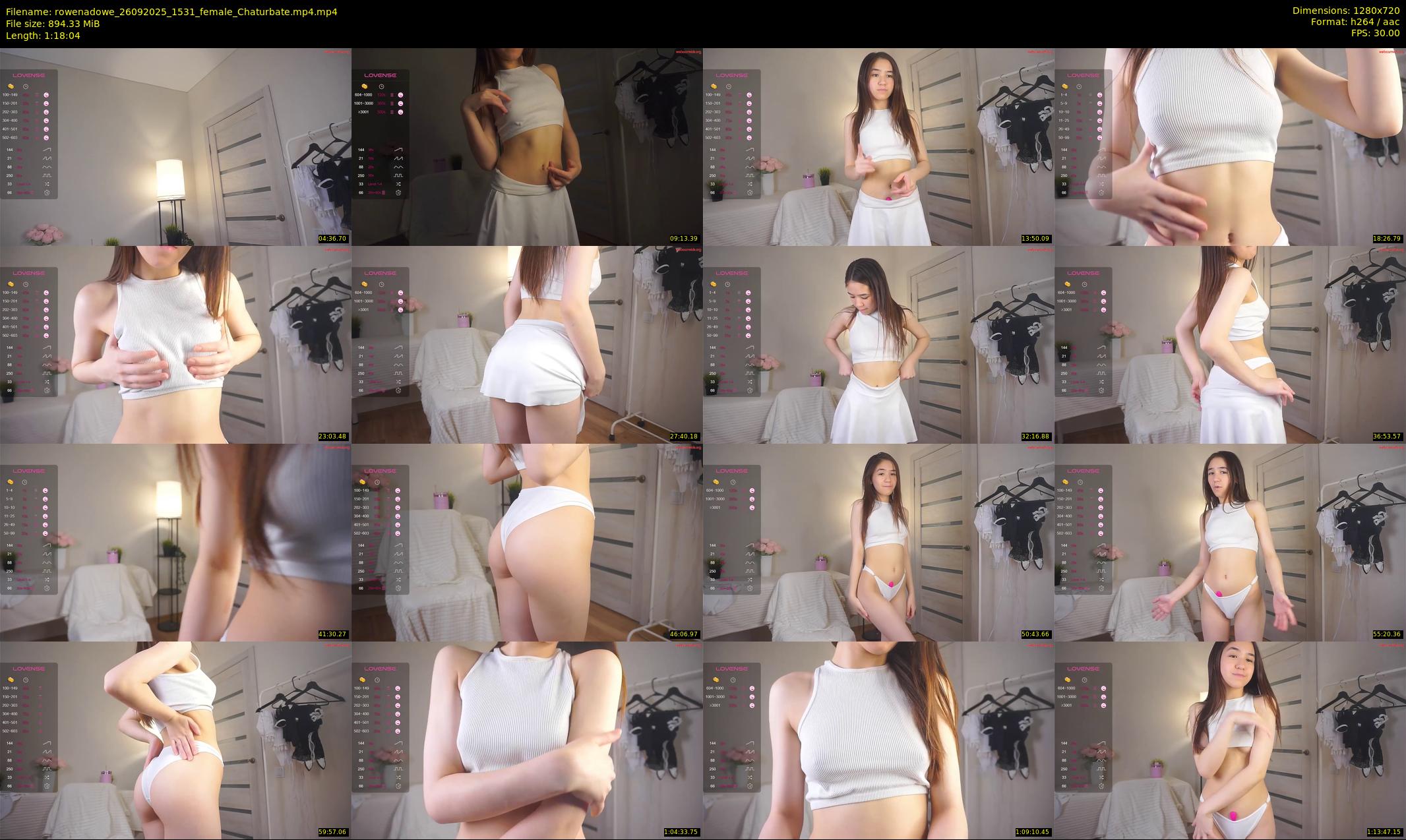 rowenadowe — 79 minute Chaturbate female cam show recording, 720p, Sep 26, 2025