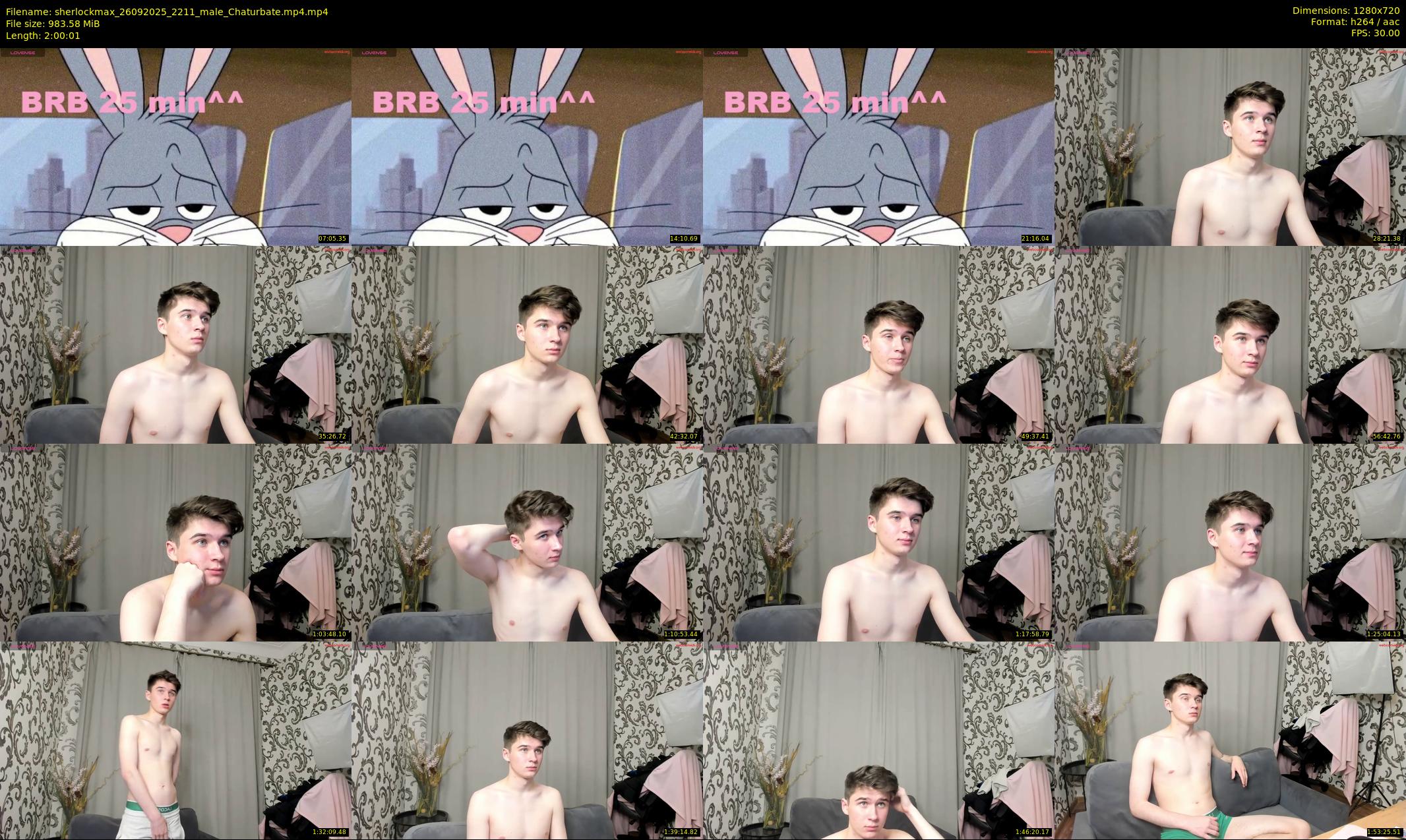 sherlockmax — 121 minute Chaturbate male cam show recording, 720p, Sep 26, 2025