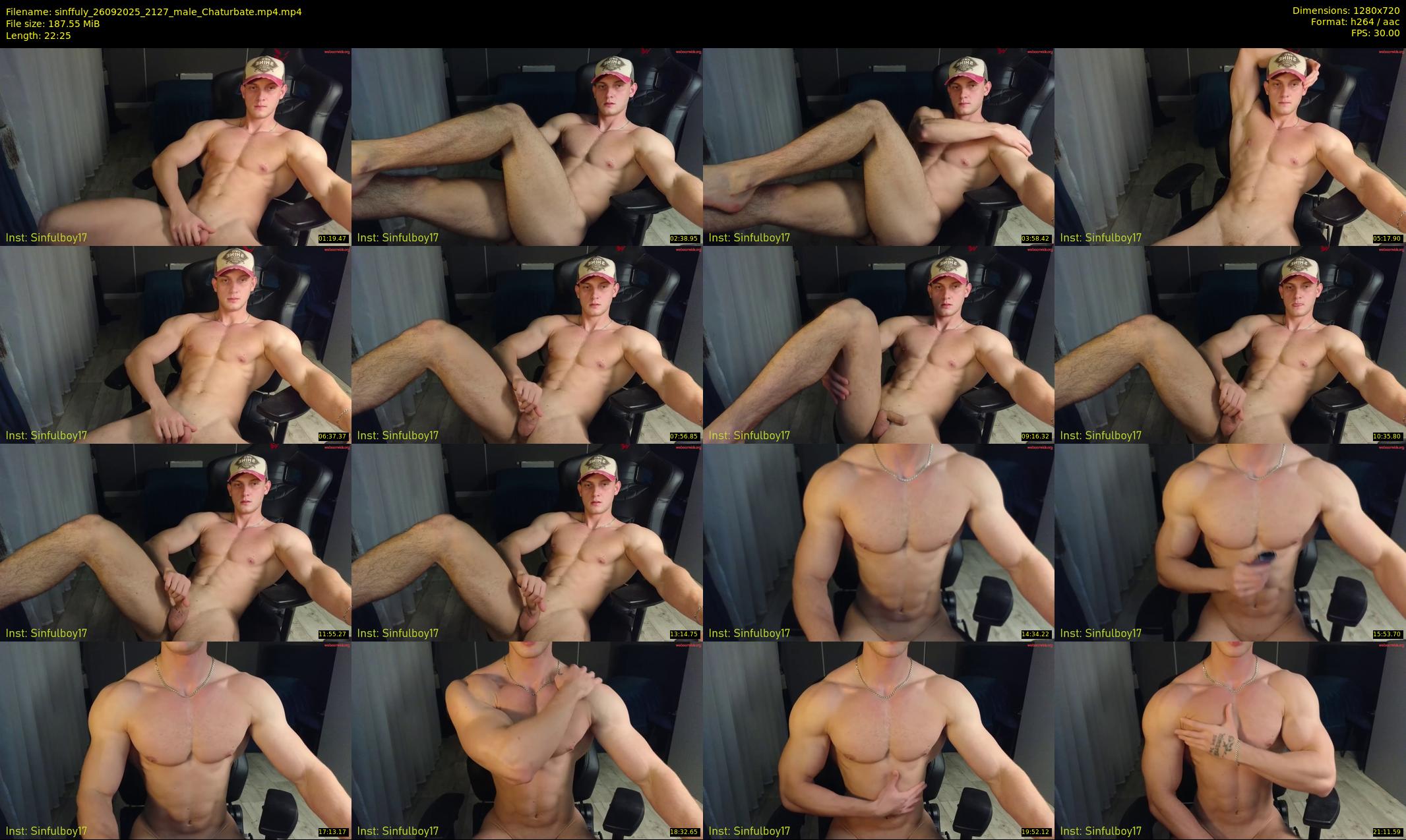 sinffuly — 23 minute Chaturbate male cam show recording, 720p, Sep 26, 2025