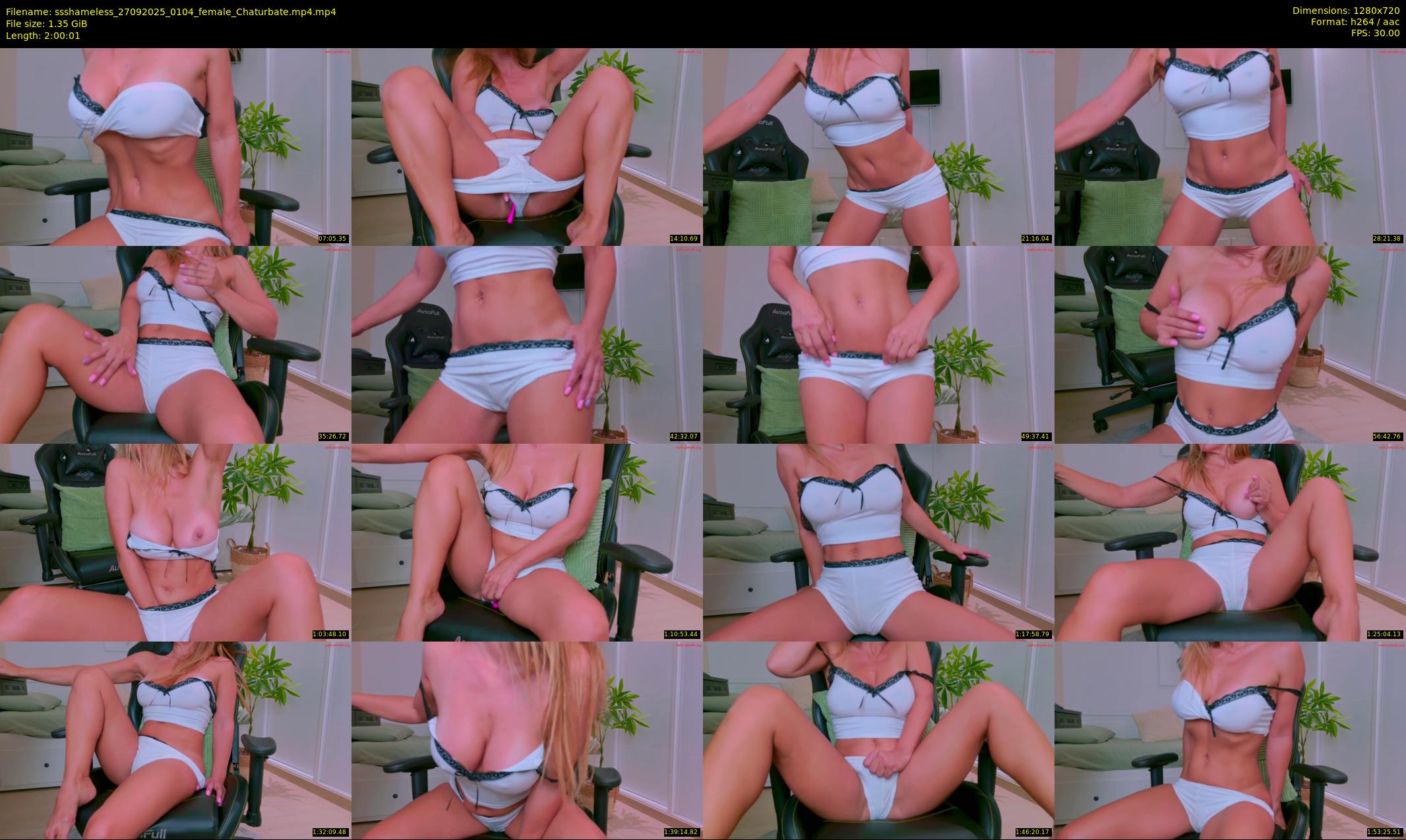 ssshameless — 121 minute Chaturbate female cam show recording, 720p, Sep 27, 2025