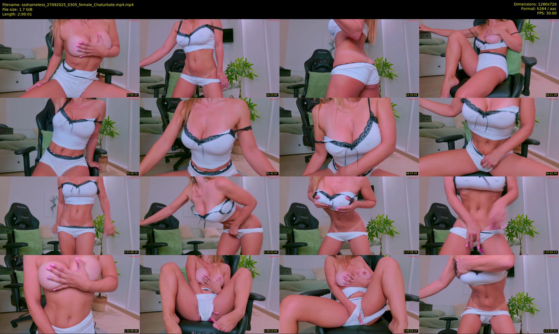 ssshameless — 121 minute Chaturbate female cam show recording, 720p, Sep 27, 2025