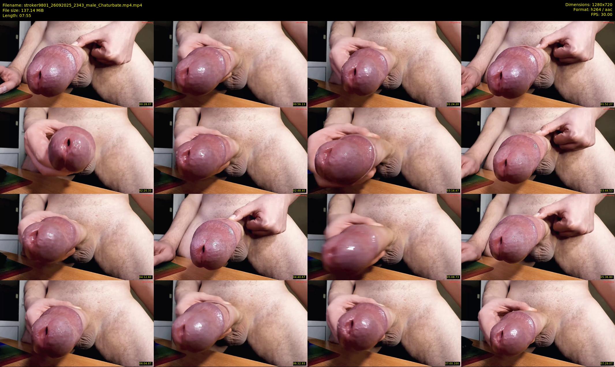stroker9801 — 8 minute Chaturbate male cam show recording, 720p, Sep 26, 2025