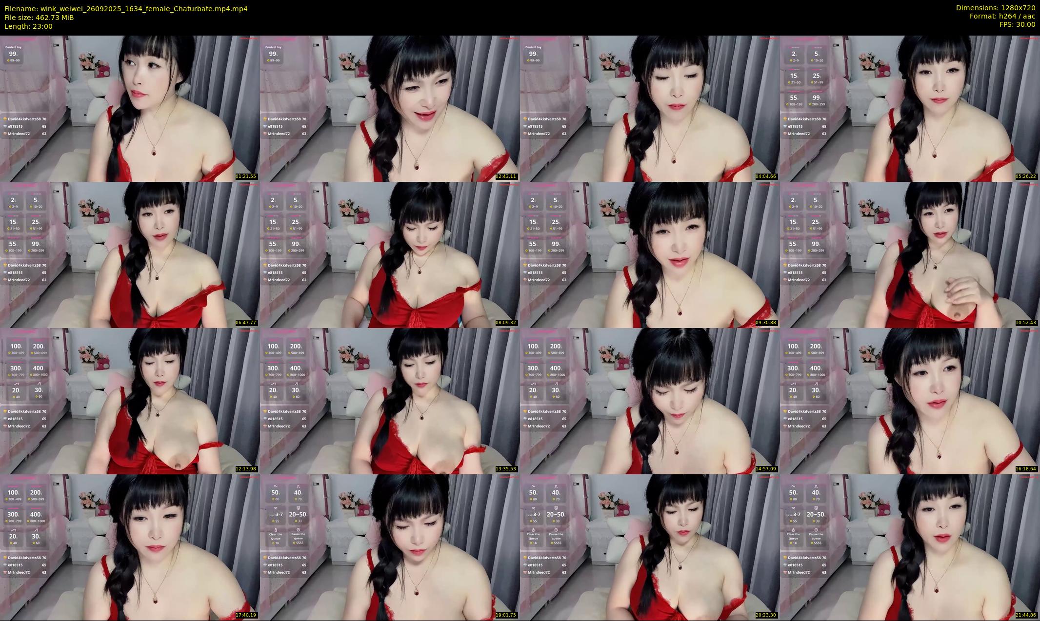 wink_weiwei — 23 minute Chaturbate female cam show recording, 720p, Sep 26, 2025