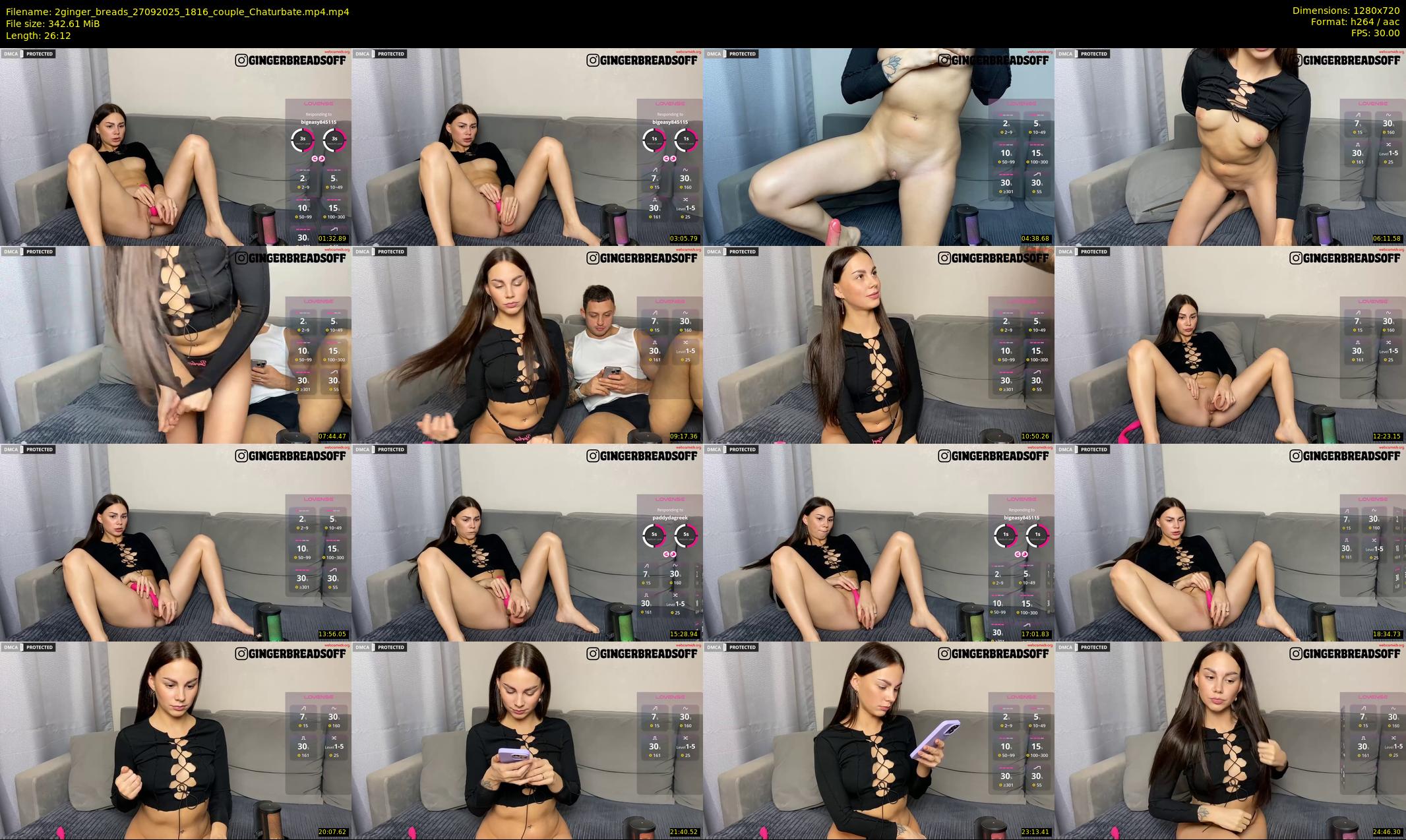 2ginger_breads — 27 minute Chaturbate couple cam show recording, 720p, Sep 27, 2025