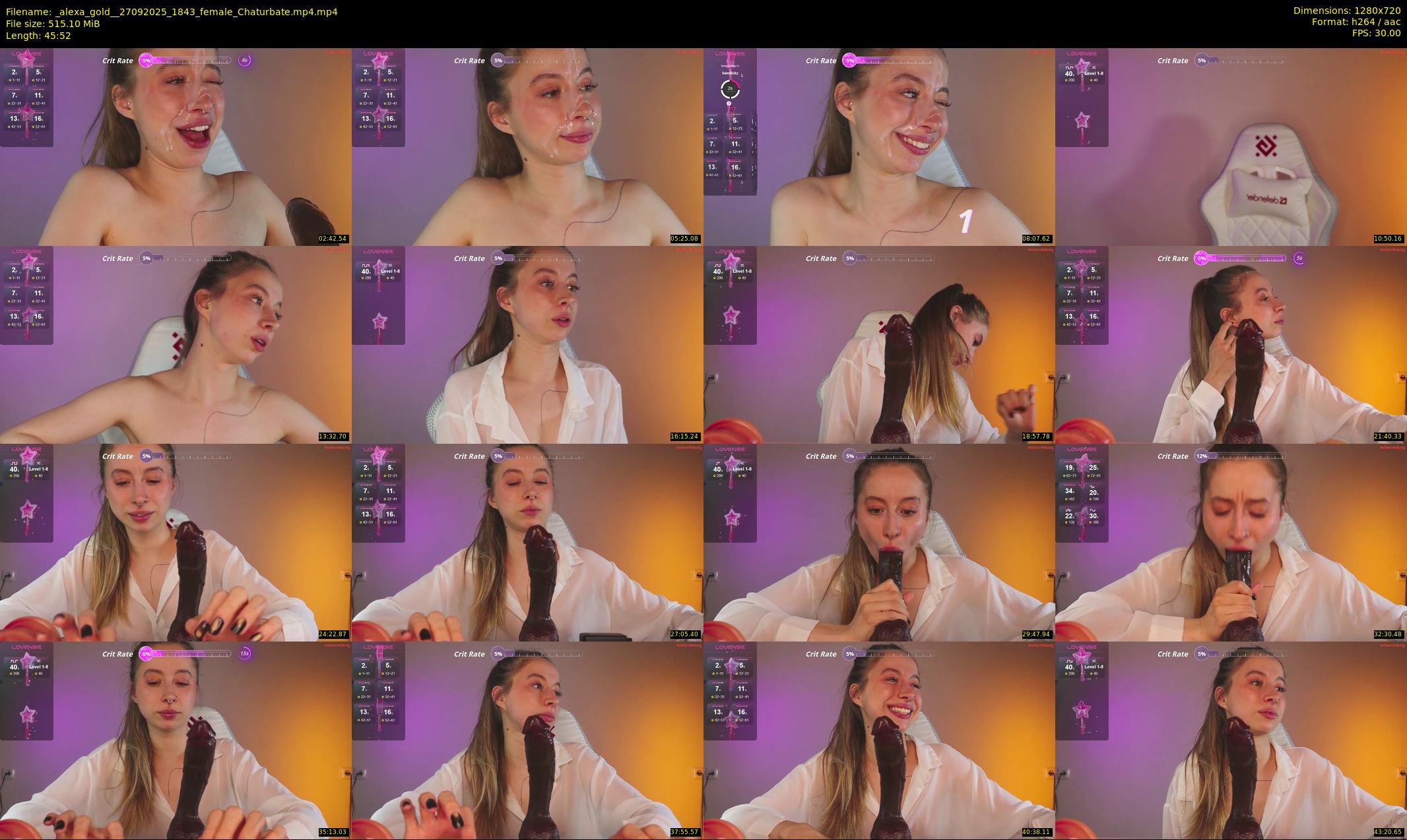 _alexa_gold_ — 46 minute Chaturbate female cam show recording, 720p, Sep 27, 2025
