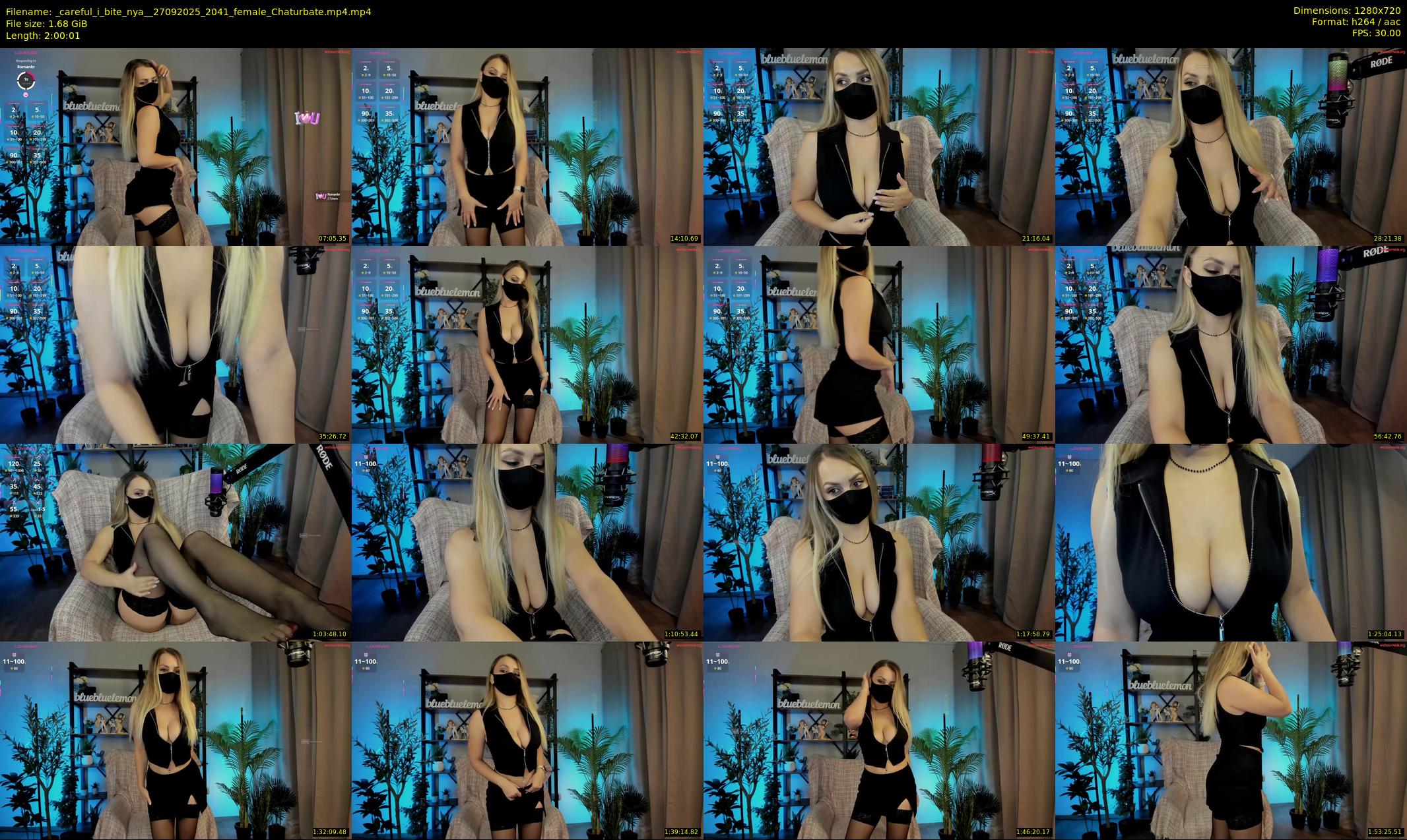 _careful_i_bite_nya_ — 121 minute Chaturbate female cam show recording, 720p, Sep 27, 2025