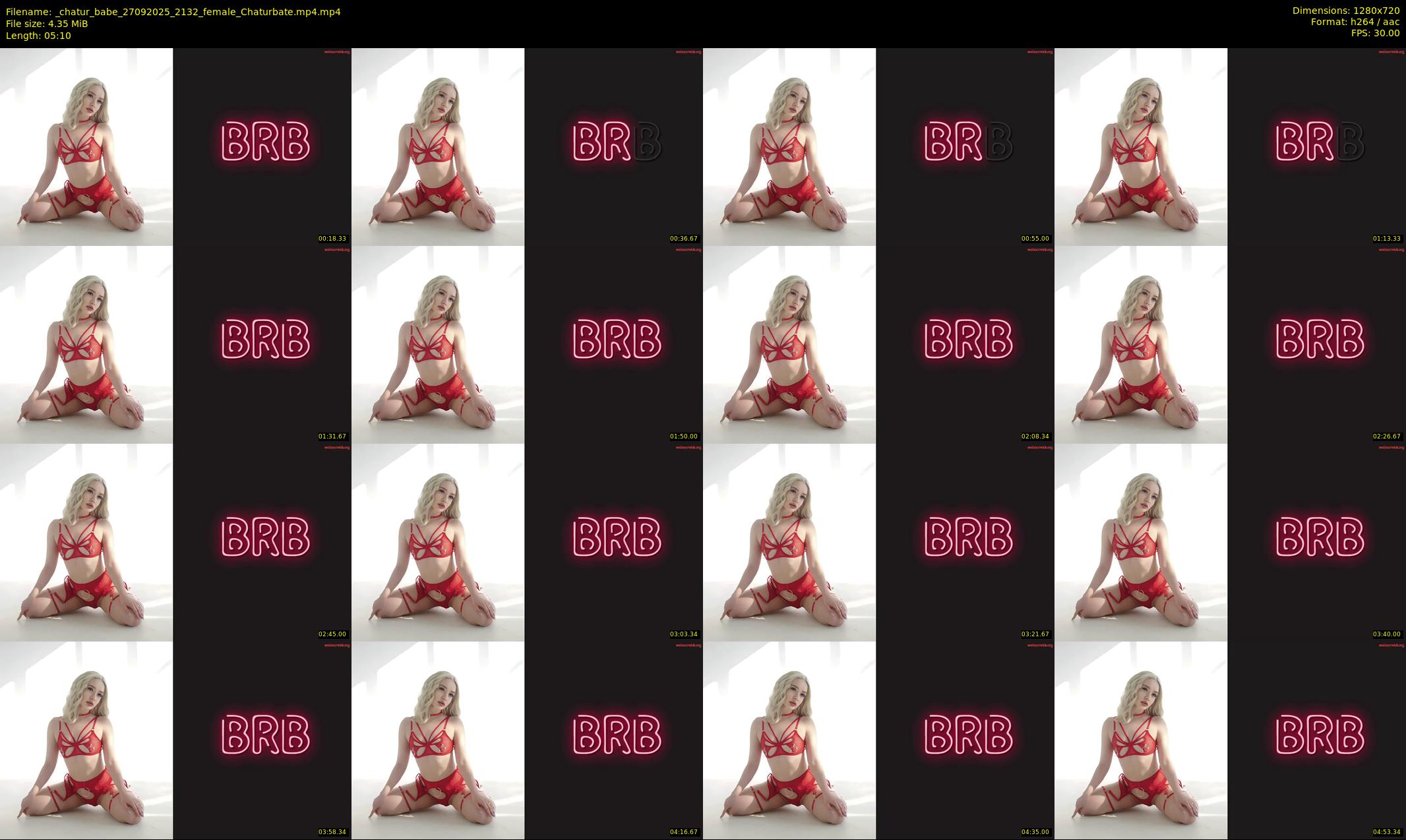 _chatur_babe — 6 minute Chaturbate female cam show recording, 720p, Sep 27, 2025