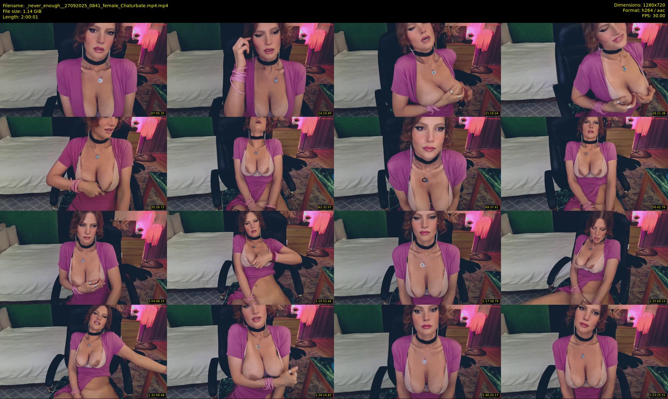 _never_enough_ — 121 minute Chaturbate female cam show recording, 720p, Sep 27, 2025
