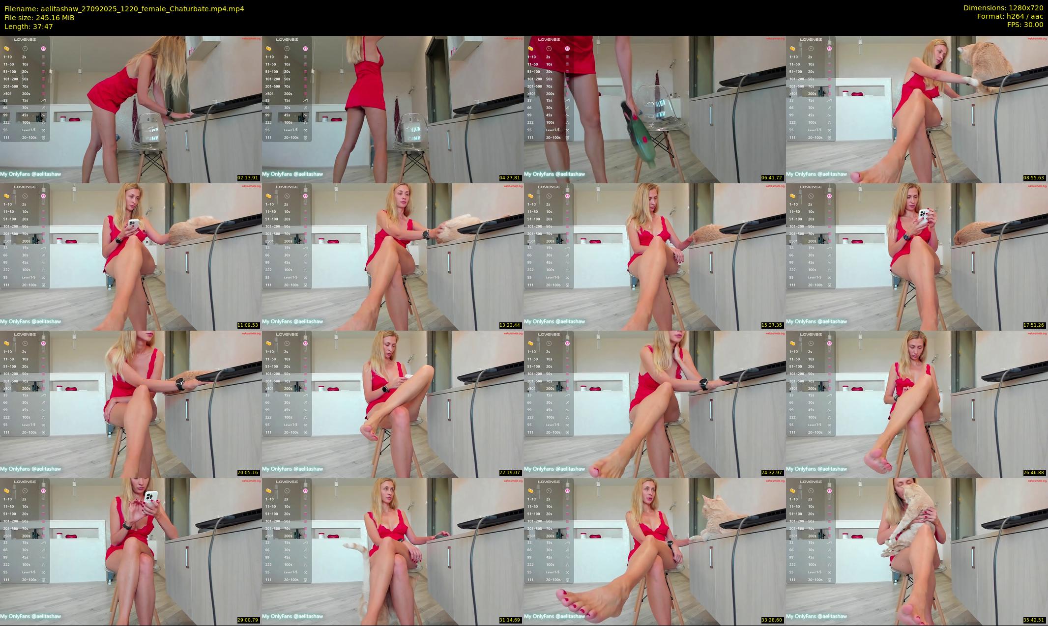 aelitashaw — 38 minute Chaturbate female cam show recording, 720p, Sep 27, 2025