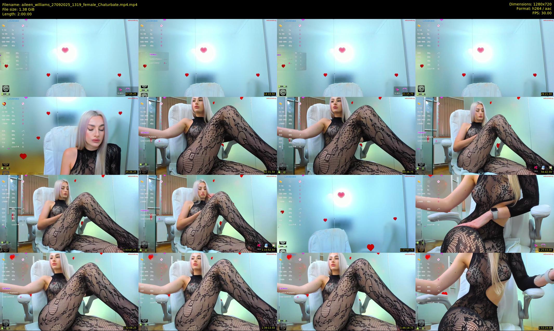 aileen_williams — 120 minute Chaturbate female cam show recording, 720p, Sep 27, 2025
