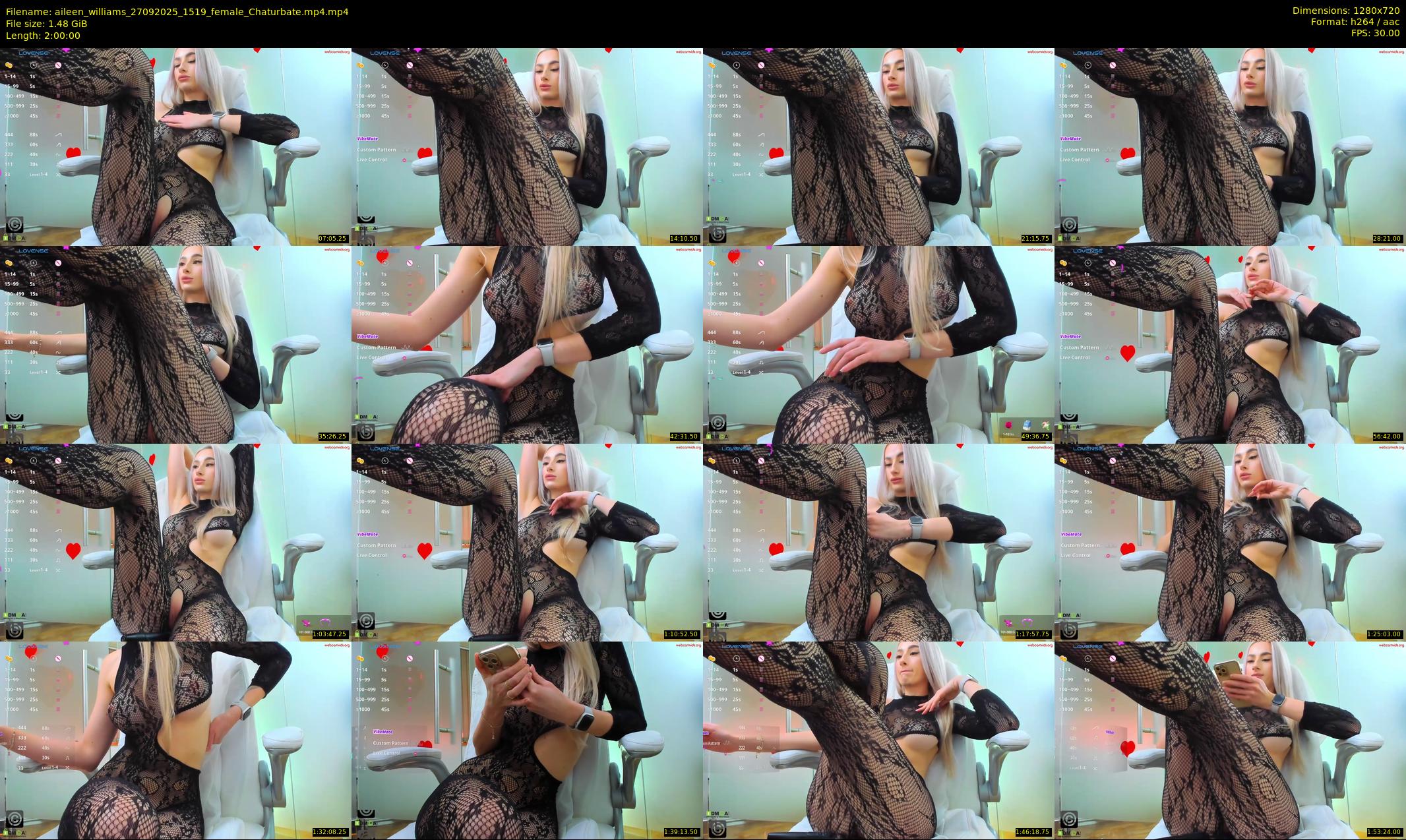 aileen_williams — 120 minute Chaturbate female cam show recording, 720p, Sep 27, 2025
