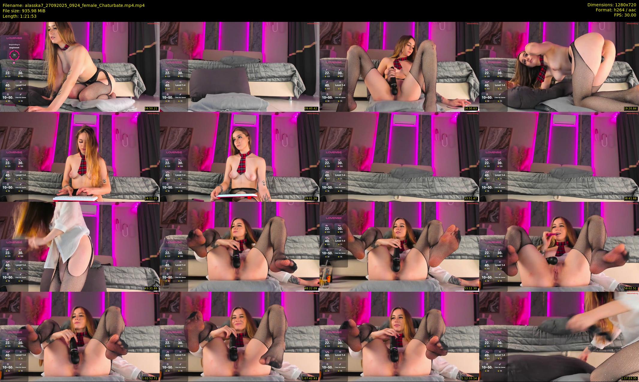alasska7 — 82 minute Chaturbate female cam show recording, 720p, Sep 27, 2025