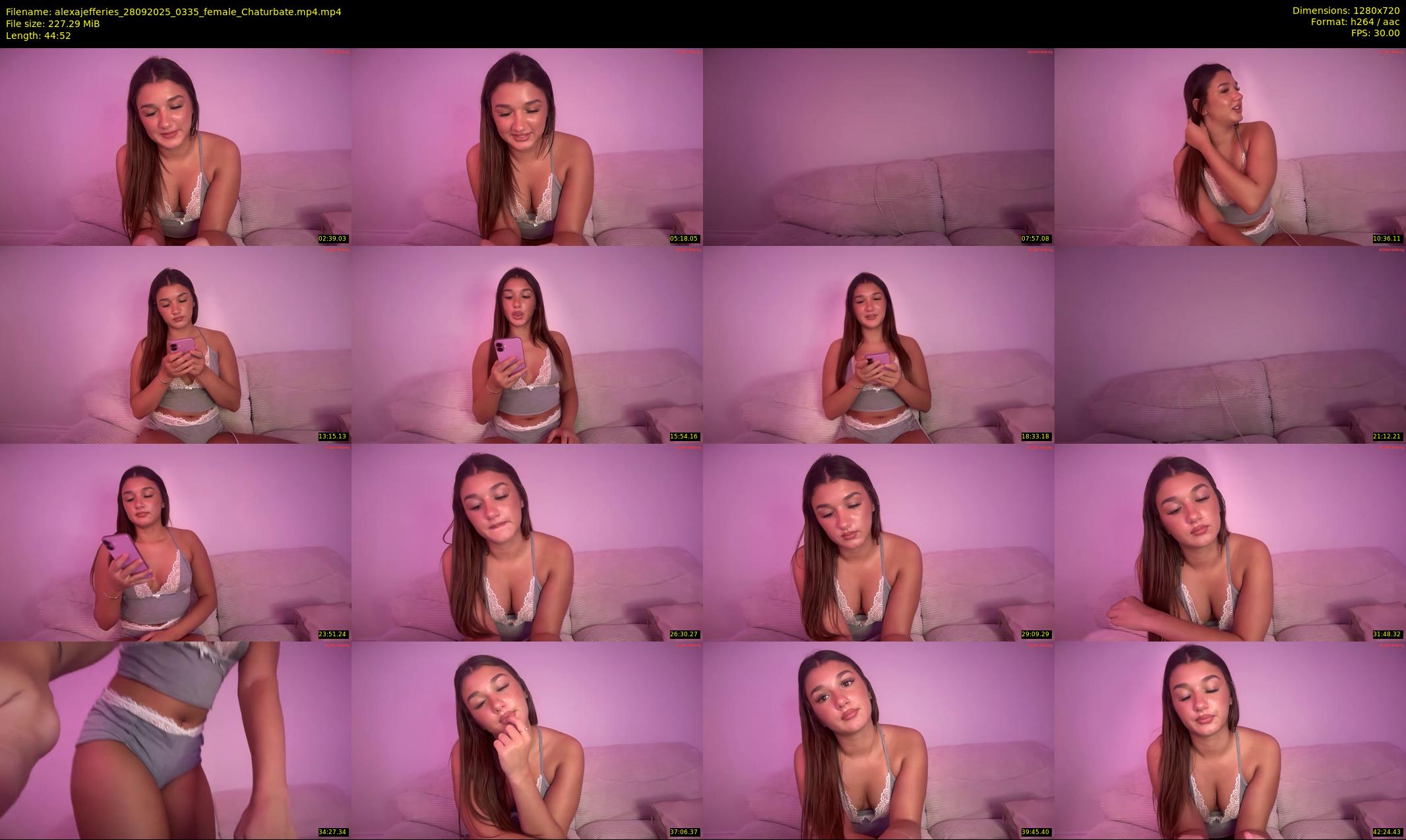 alexajefferies — 45 minute Chaturbate female cam show recording, 720p, Sep 28, 2025