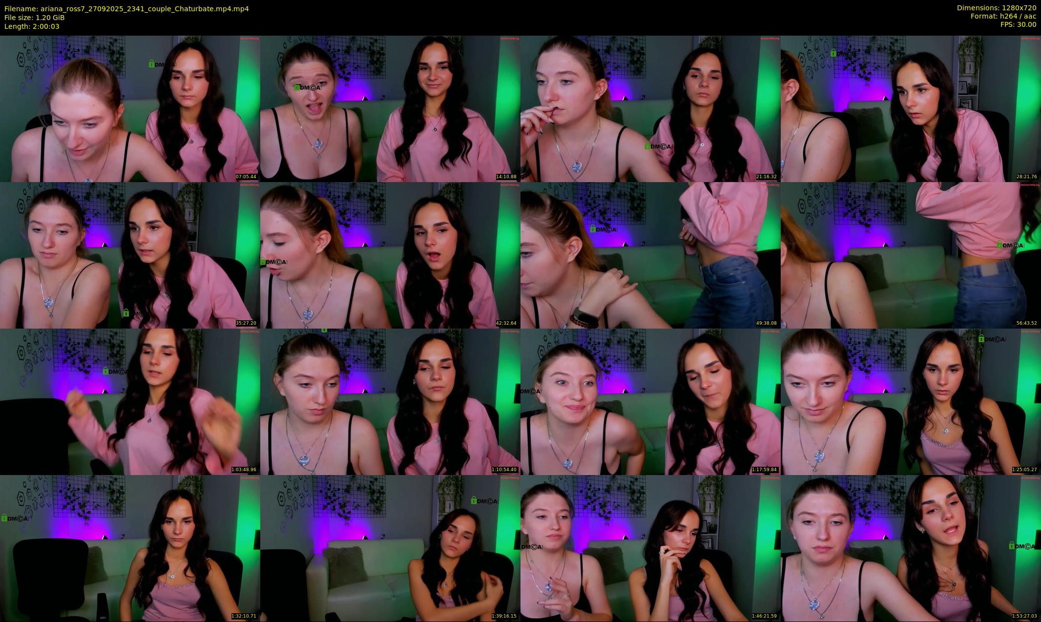ariana_ross7 — 121 minute Chaturbate couple cam show recording, 720p, Sep 27, 2025