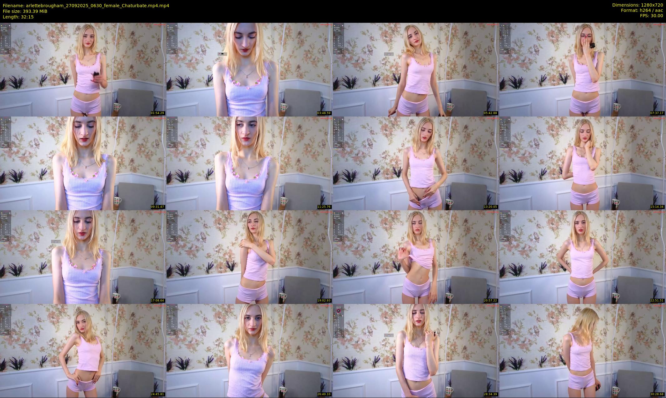 arlettebrougham — 33 minute Chaturbate female cam show recording, 720p, Sep 27, 2025